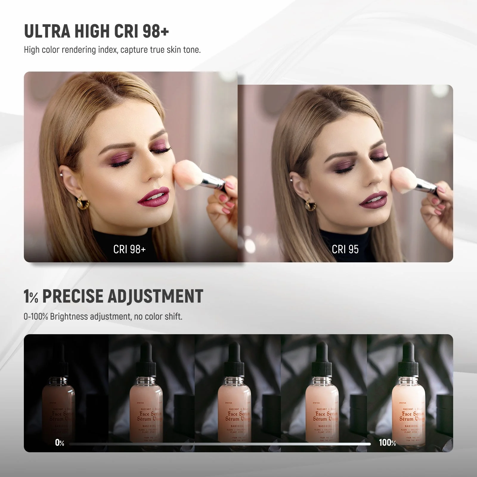 NEEWER BH40B Bi-Color Esthetician Fill Light Kit - Image 4