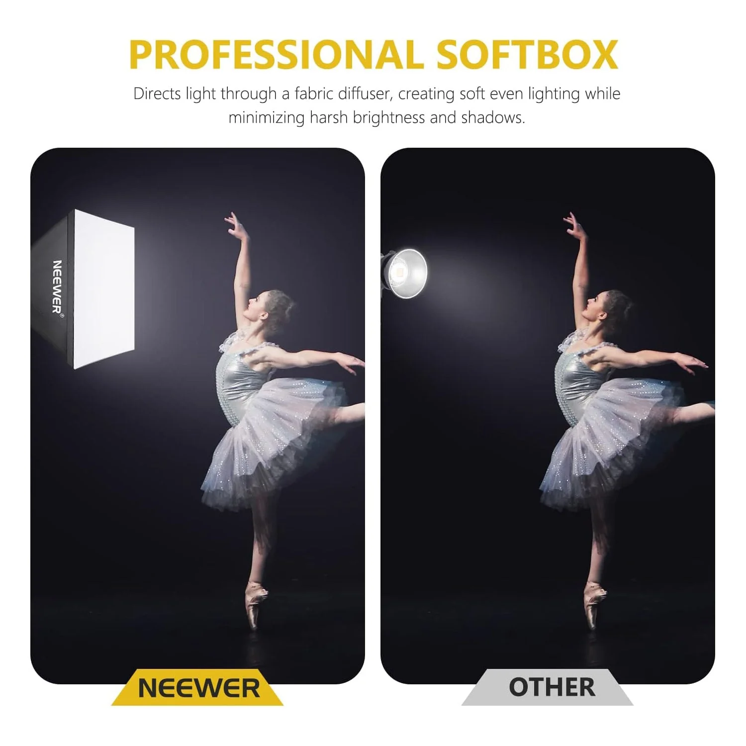 NEEWER NK200 24x24"/60x60cm 700W Softbox Lighting Kit - Image 5
