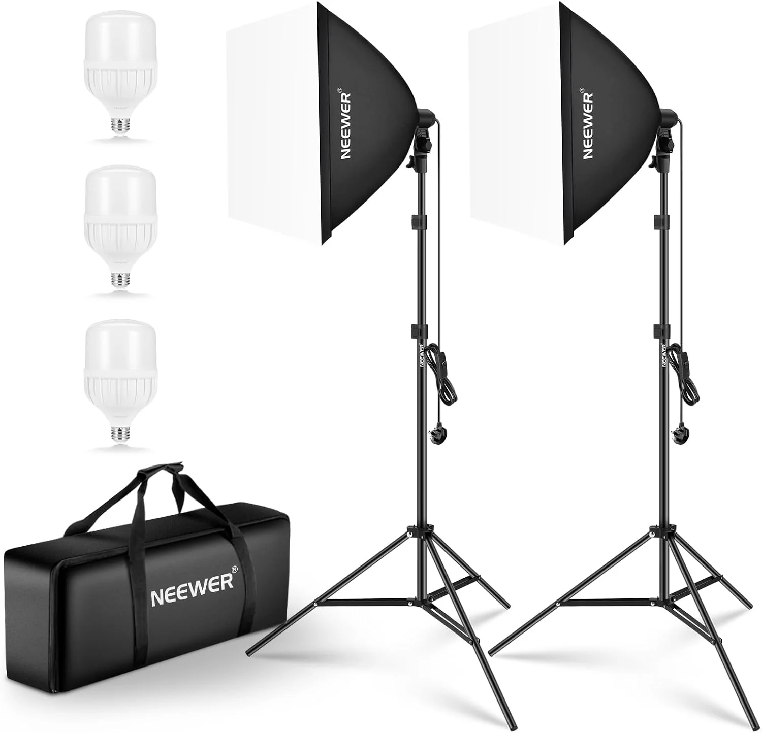 NEEWER NK200 24x24"/60x60cm 700W Softbox Lighting Kit - Image 8