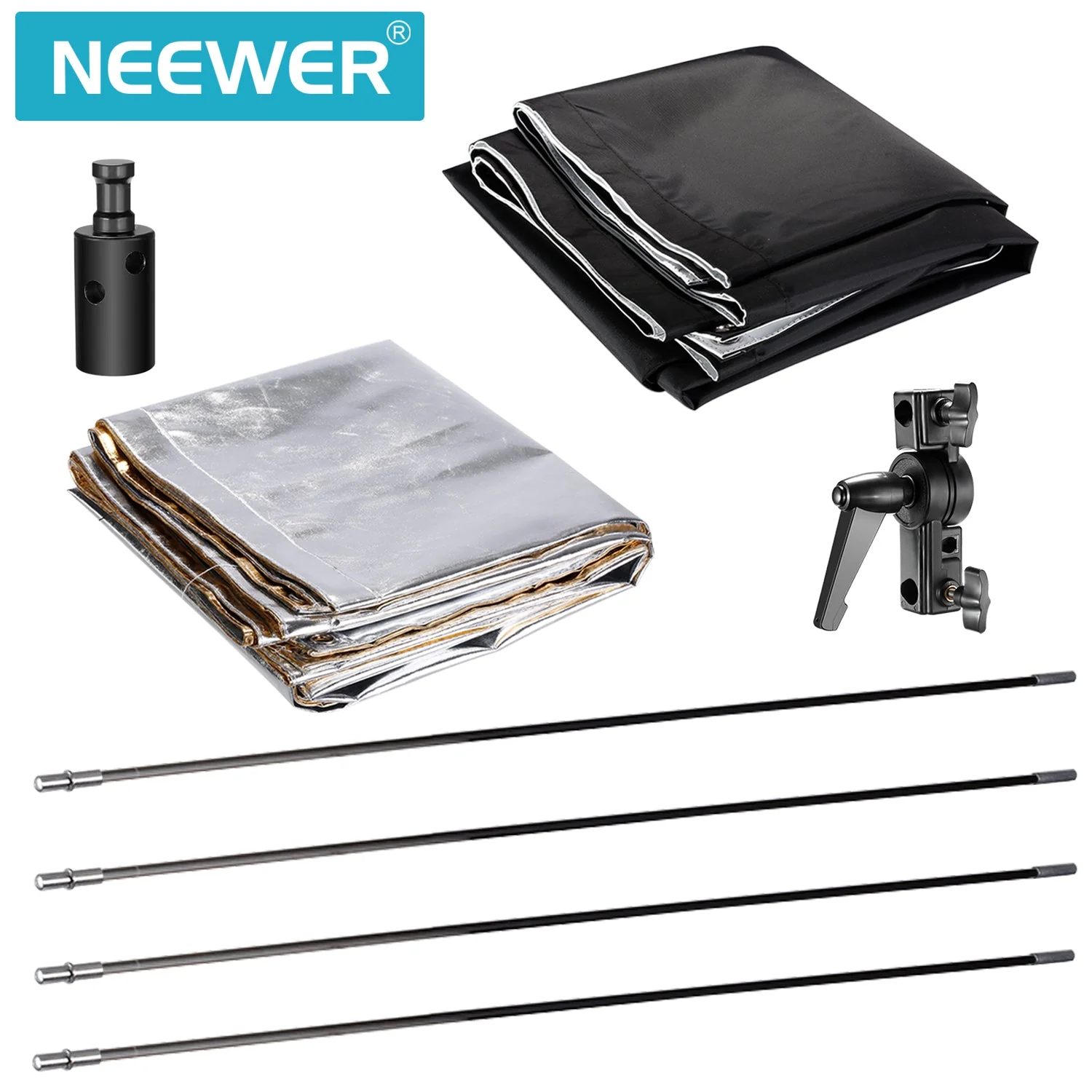 NEEWER 35x70"/90x180 cm Flat Panel Light Reflector with Bracket & Bag - Image 3