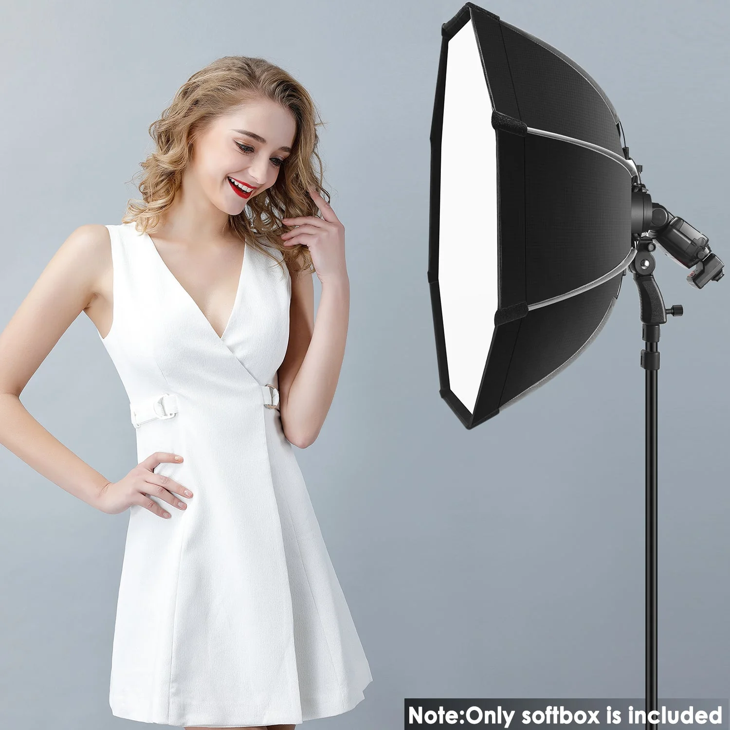 NEEWER SF-RP26 26"/65CM Quick Release Octagonal Softbox with with S-Type Mount - Image 7