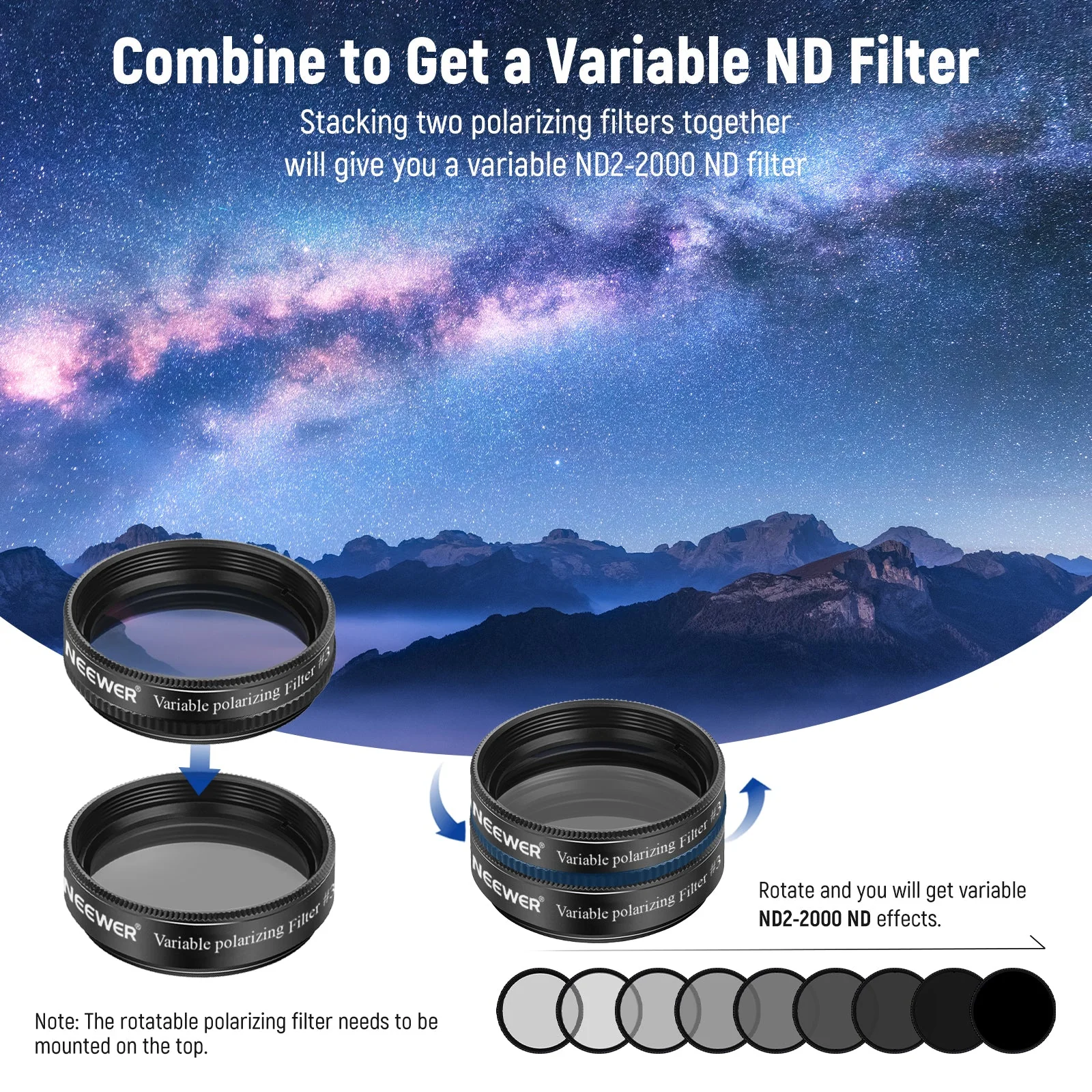 NEEWER 1.25” Telescope Eyepiece Filter Set - Image 6
