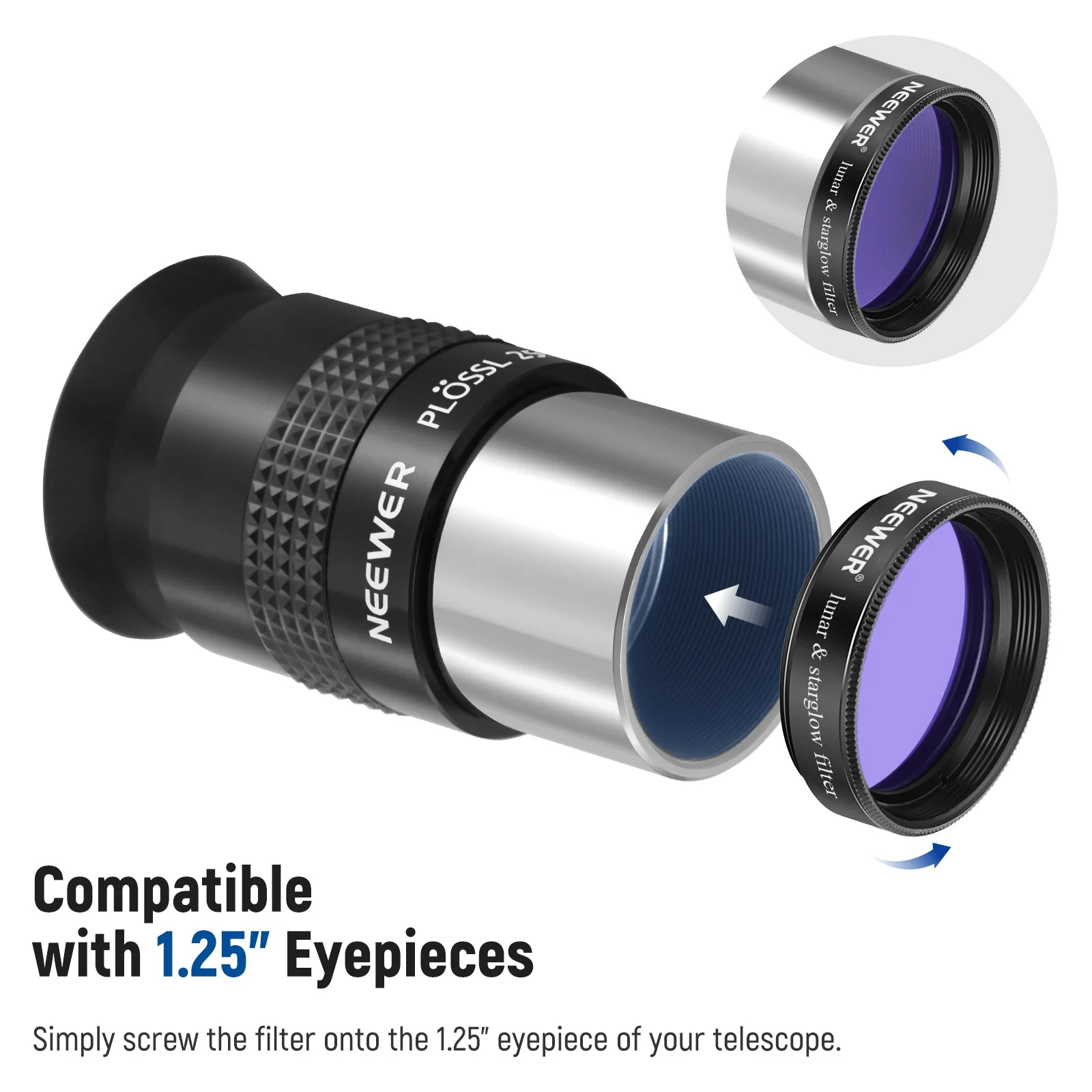 NEEWER 1.25” Telescope Eyepiece Filter Set - Image 7