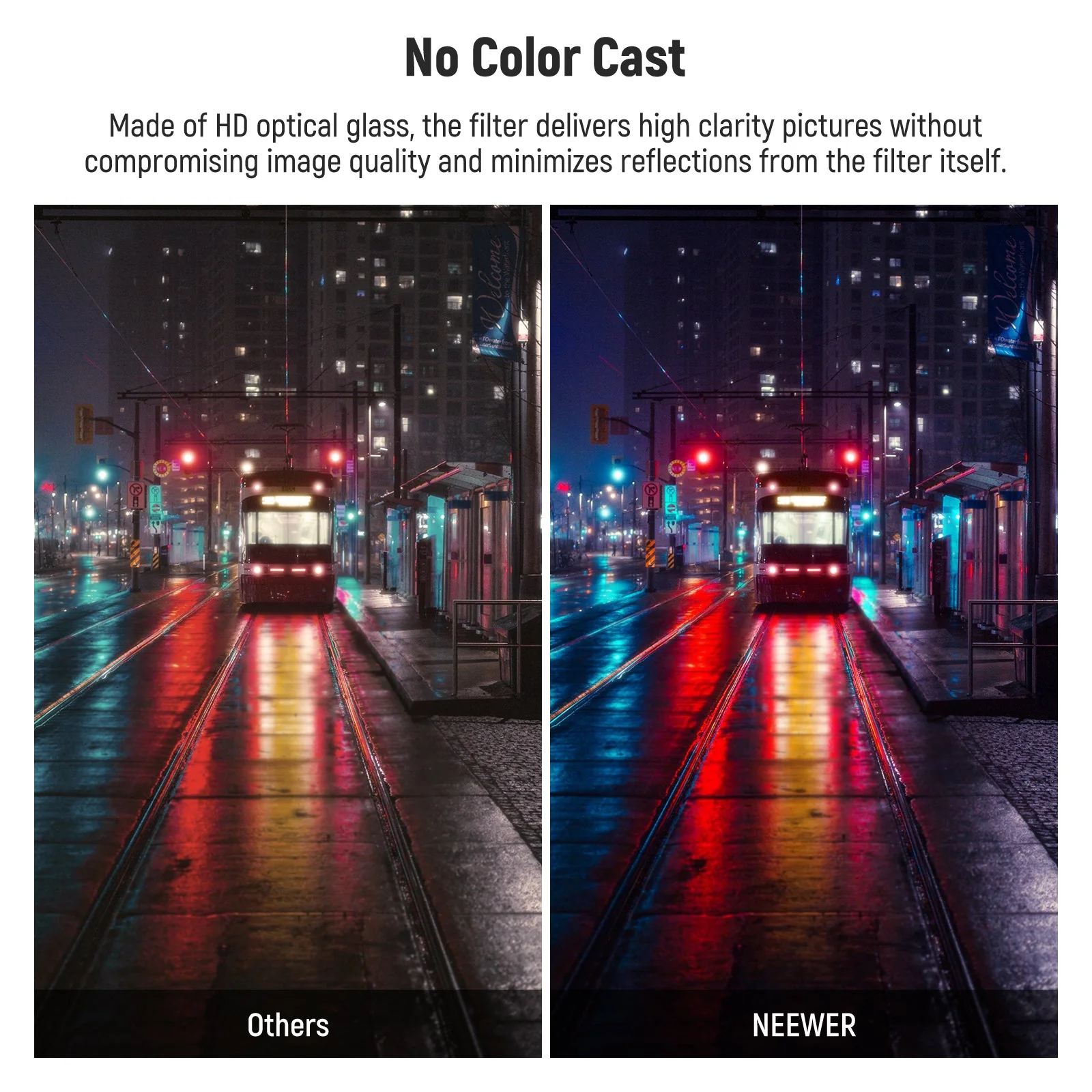 NEEWER 1/4 Black Diffusion Mist Dreamy Effect 4"x5.65" Square Filter - Image 5