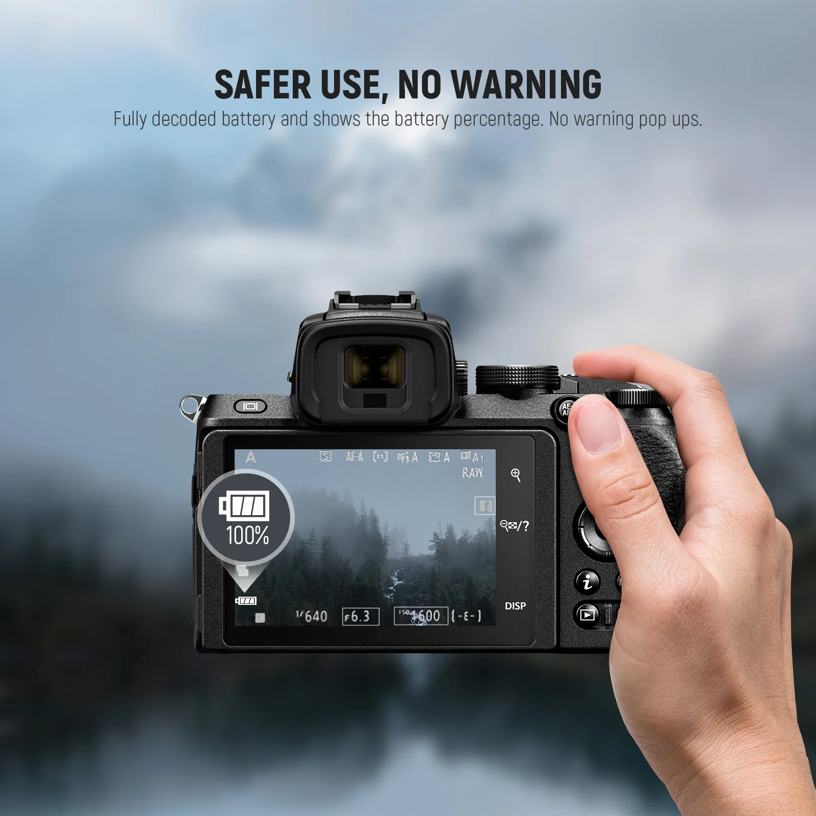 NEEWER 1250mAh Nikon EN-EL25 Replacement Camera Battery - Image 7