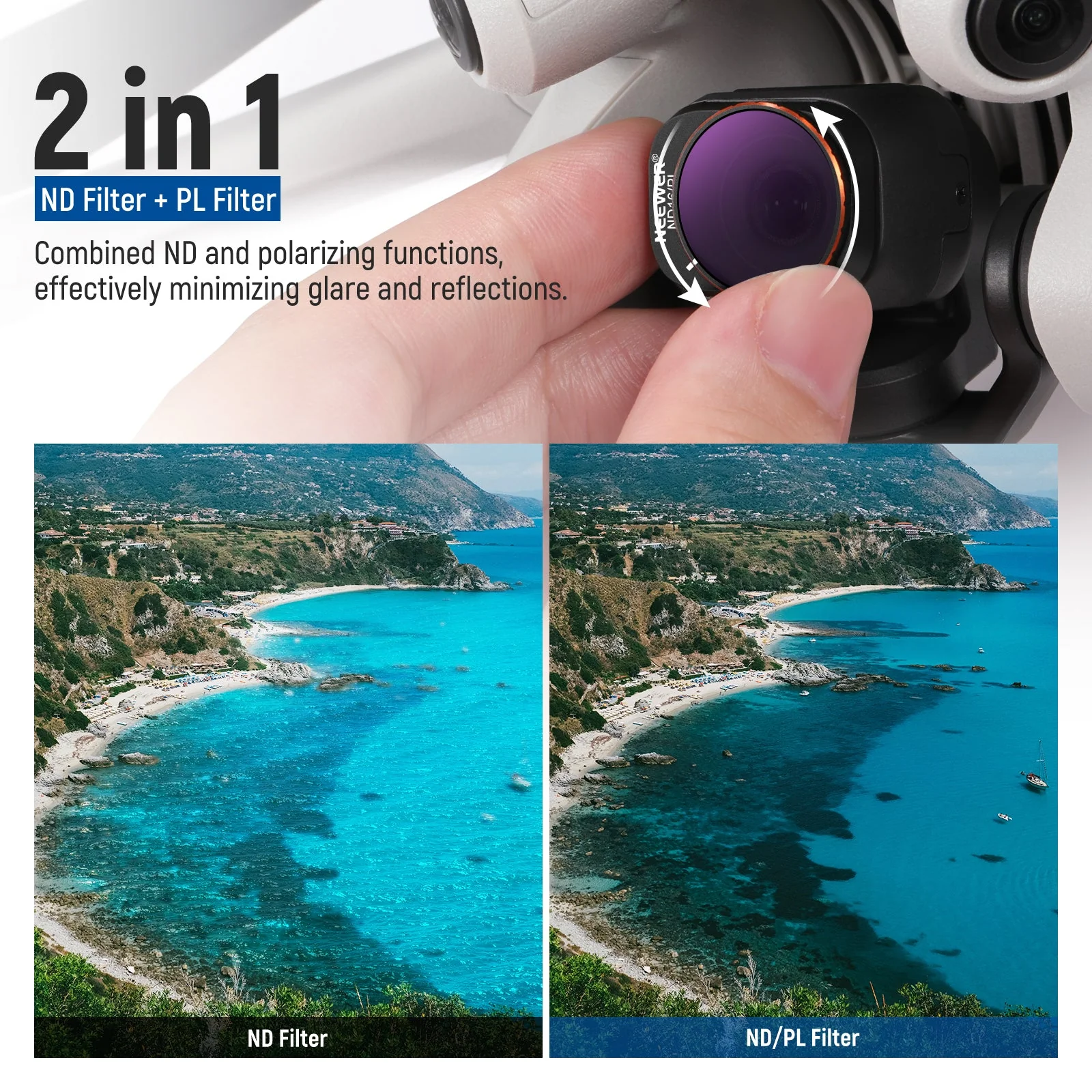 NEEWER 16 Pack ND & CPL & Effect Filter Set compatible with DJI Mini 4 Pro - Image 4