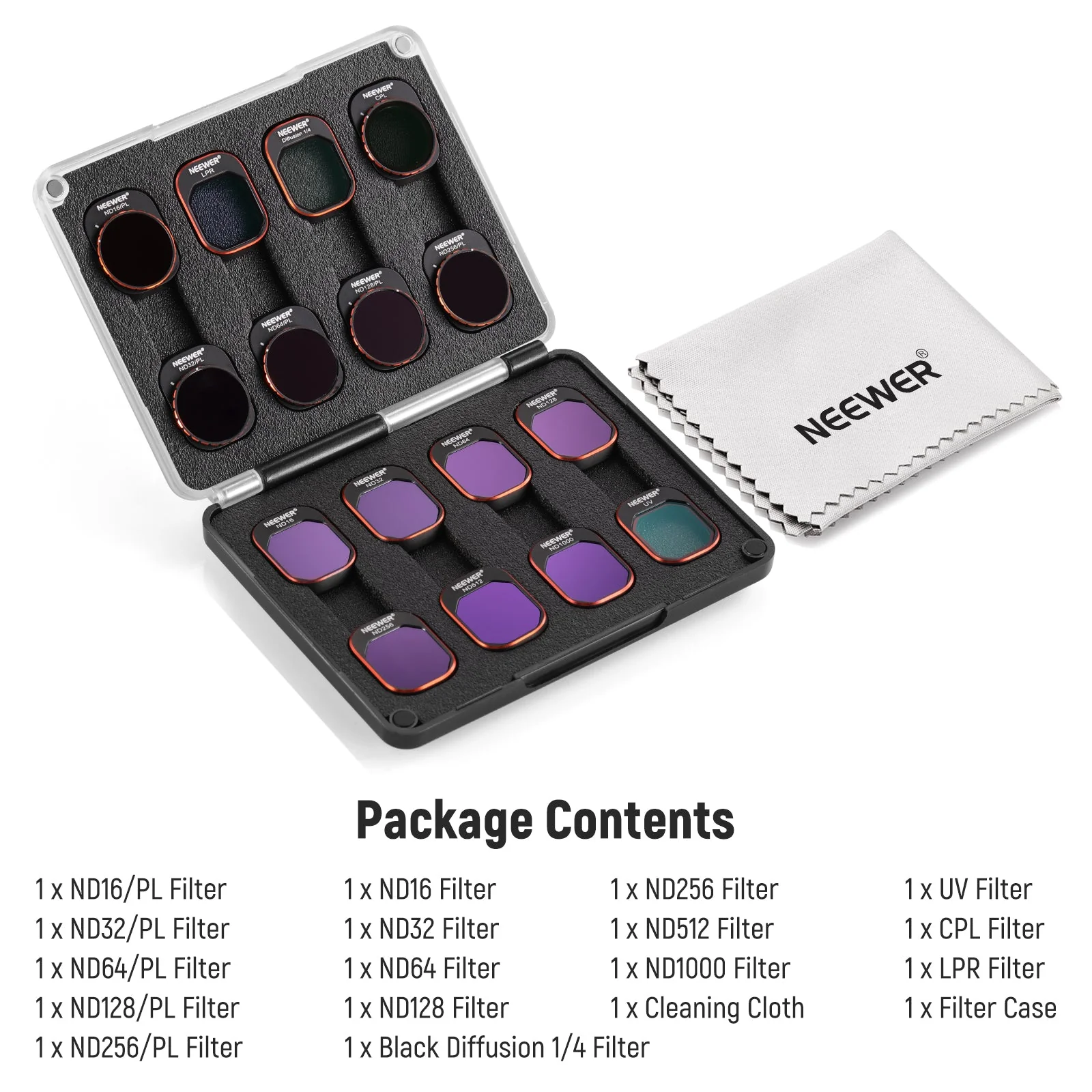 NEEWER 16 Pack ND & CPL & Effect Filter Set compatible with DJI Mini 4 Pro - Image 9