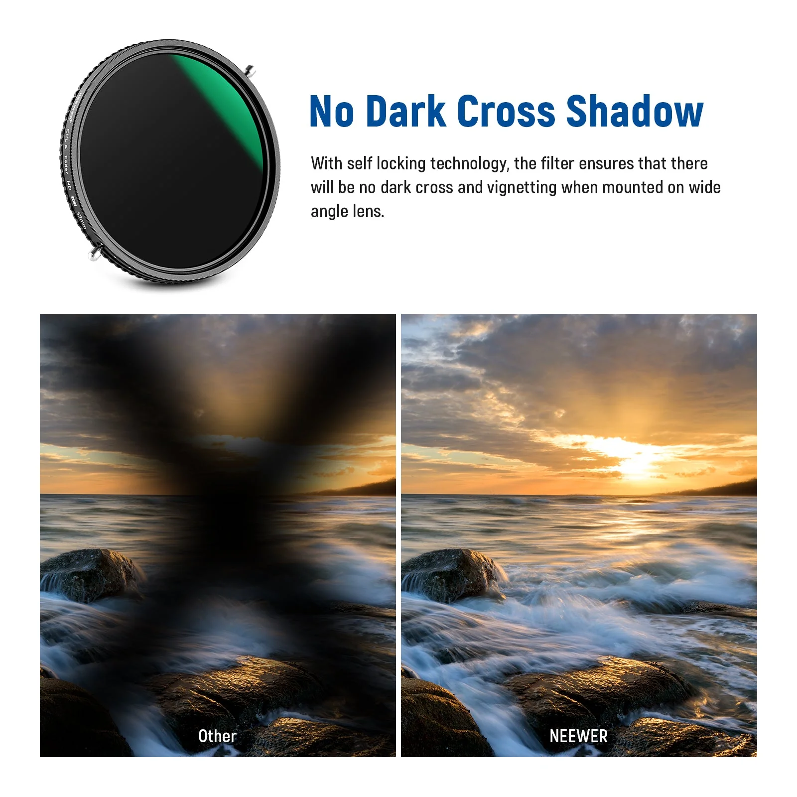 NEEWER 2 in 1 Variable ND Filter ND2–ND32 CPL Filter - Image 3