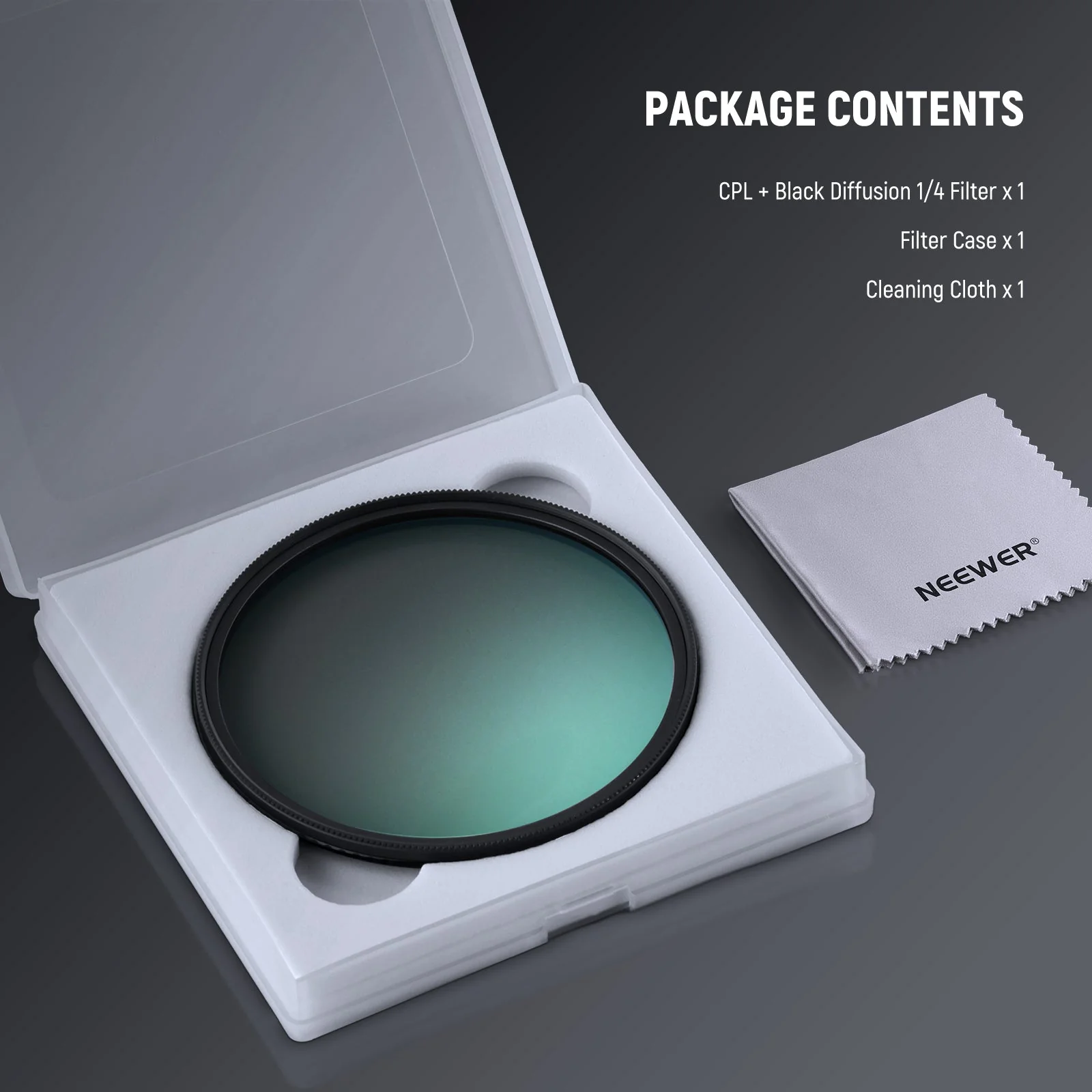 NEEWER 2 in 1 CPL + Black Diffusion 1/4 Filter - Image 8