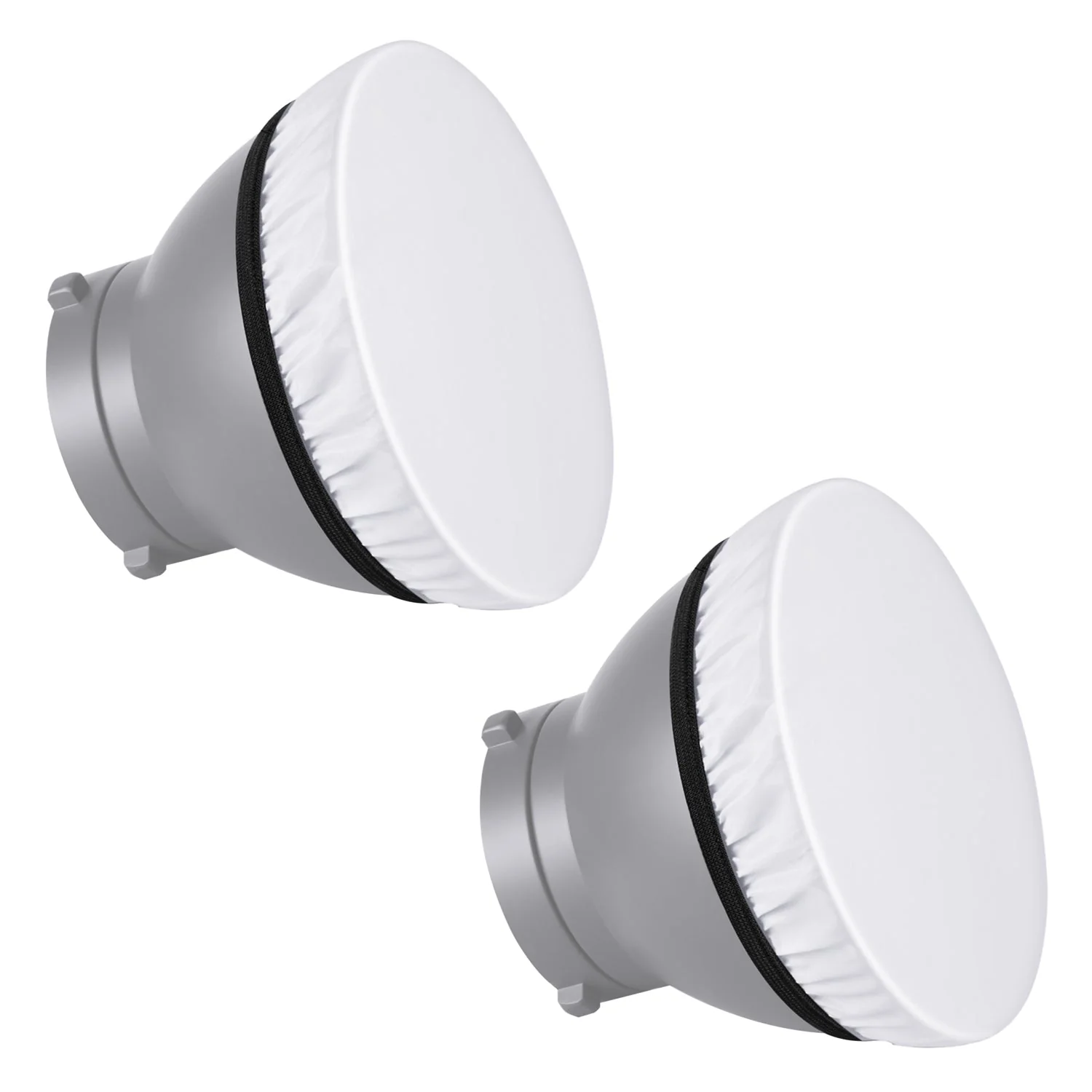 NEEWER 2-Pack 7" / 18CM Soft Diffuser Sock For Strobe Light - Image 2