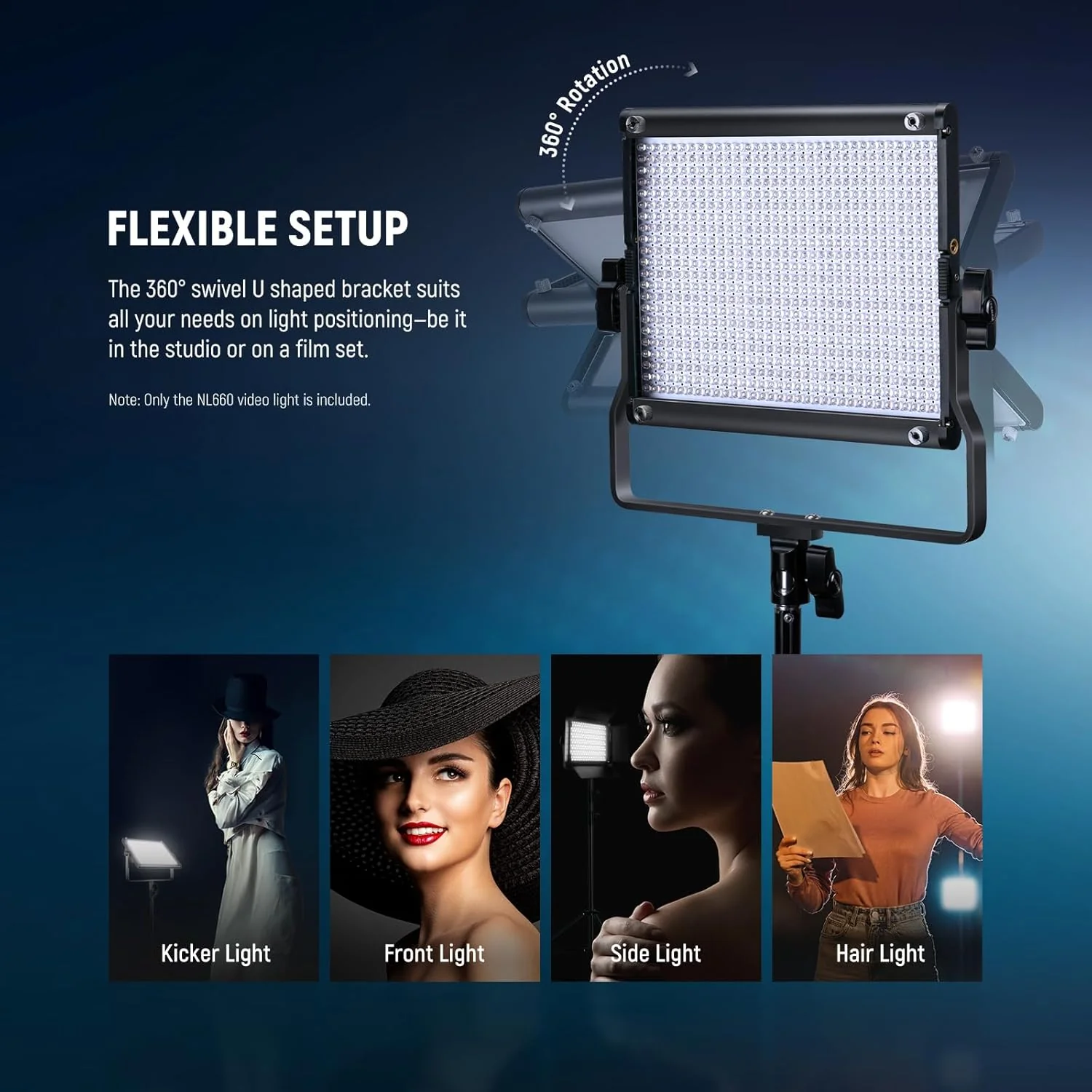 NEEWER 2 Pack Bi-Color NL660 LED Video Light and Stand Kit with Softboxes - Image 4