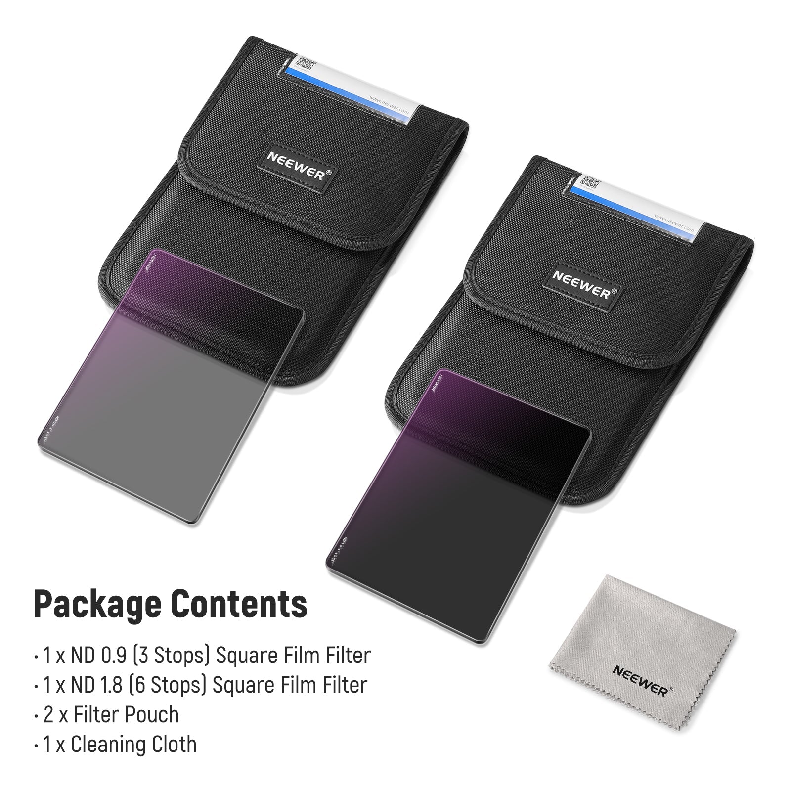 NEEWER 2 Pack ND0.9 (3Stops) & ND1.8 (6Stops) Square Film Filters - Image 6