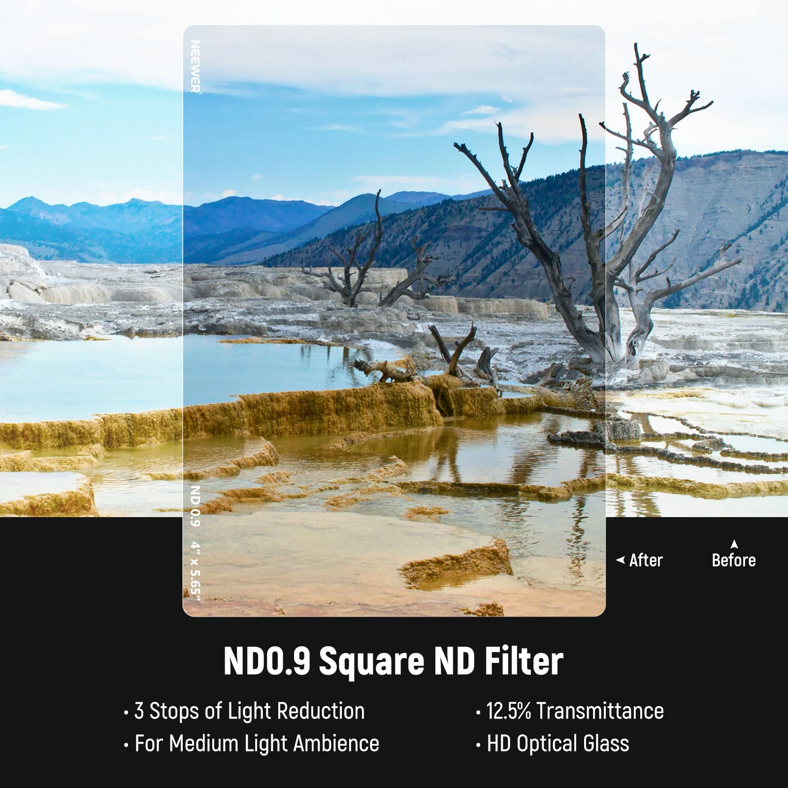 NEEWER 2 Pack ND0.9 (3Stops) & ND1.8 (6Stops) Square Film Filters - Image 7