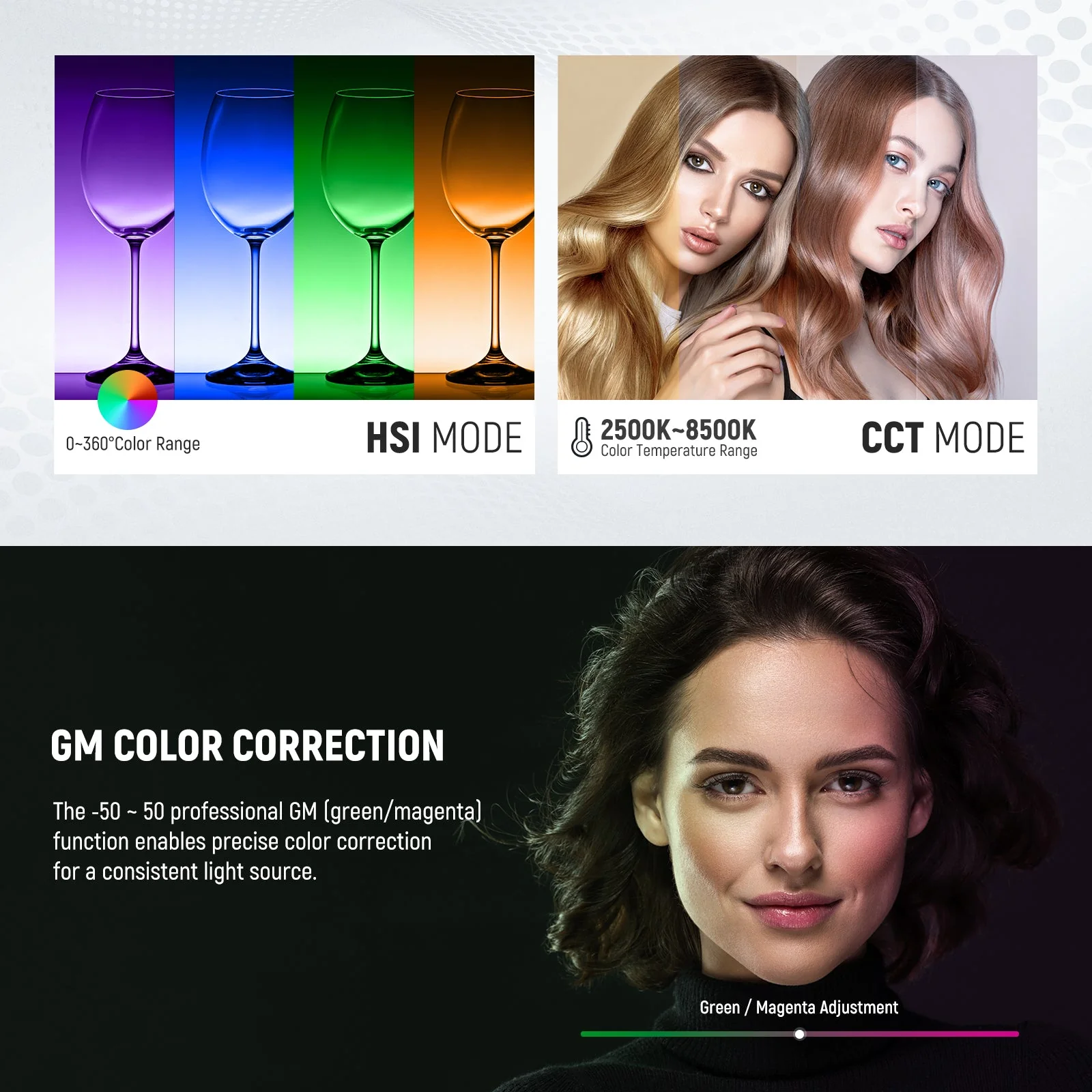 NEEWER 2 Pack RGB1200 60W Full Color LED Video Light and Stand Kit - Image 4