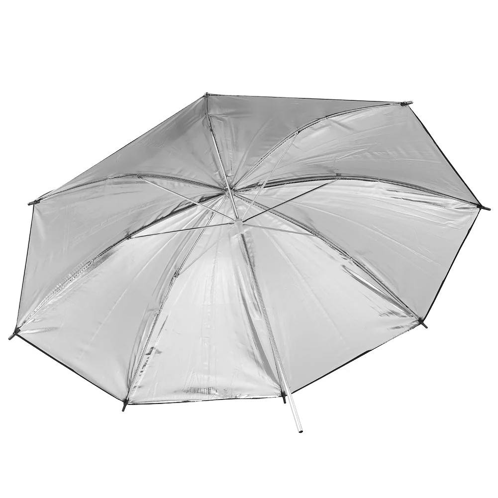 NEEWER 33"/84CM Studio Reflective Lighting Black/Silver Umbrella - Image 4