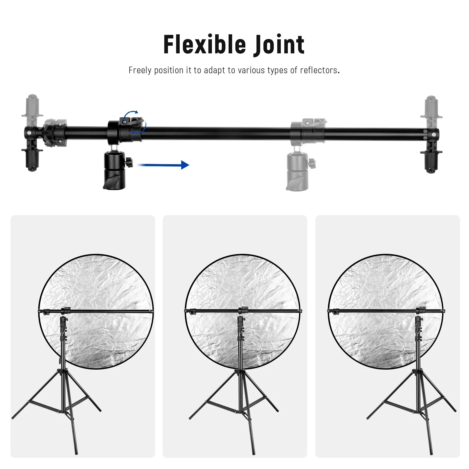 NEEWER 1.2M Extendable Reflector Holder Arm - Image 3