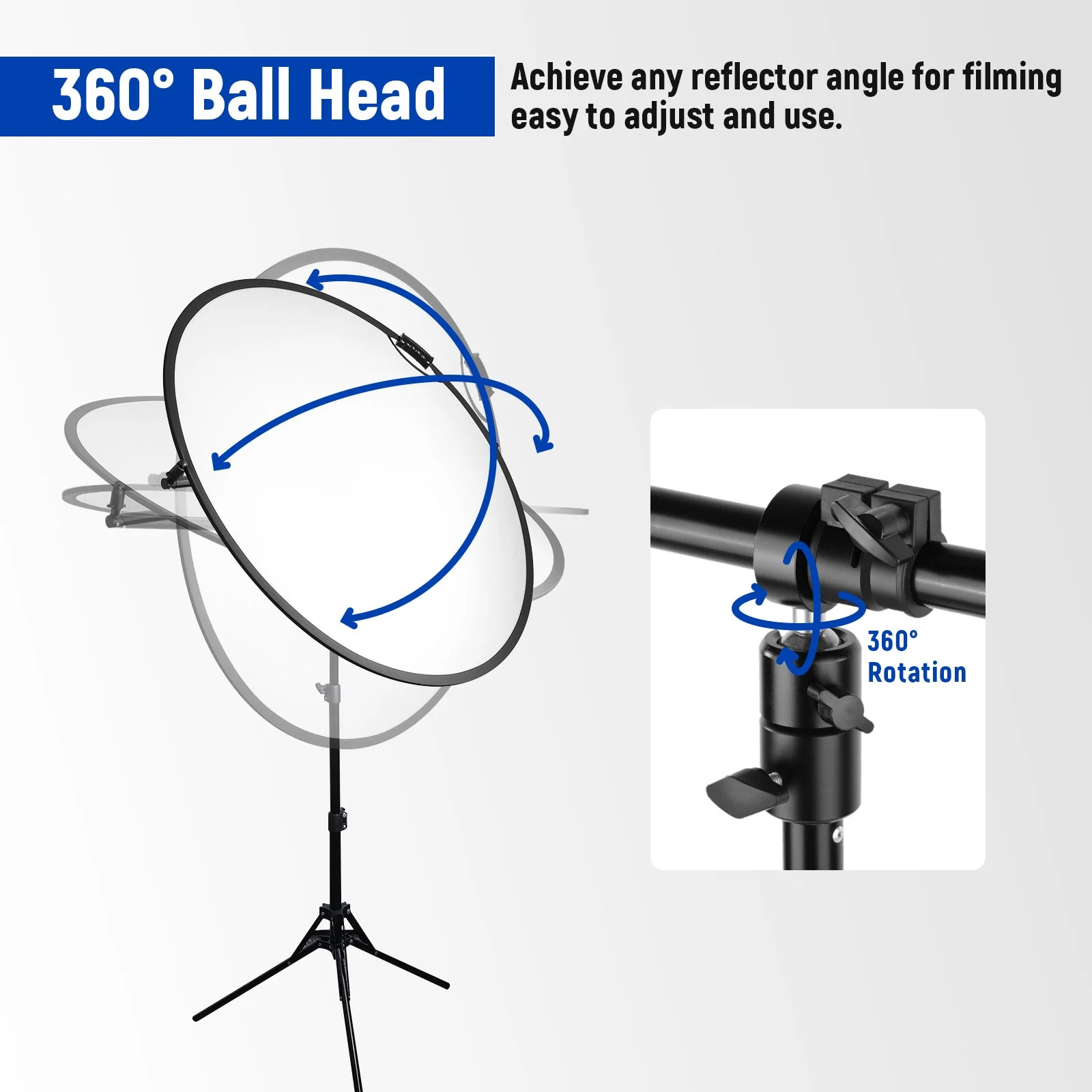 NEEWER 1.2M Extendable Reflector Holder Arm - Image 4
