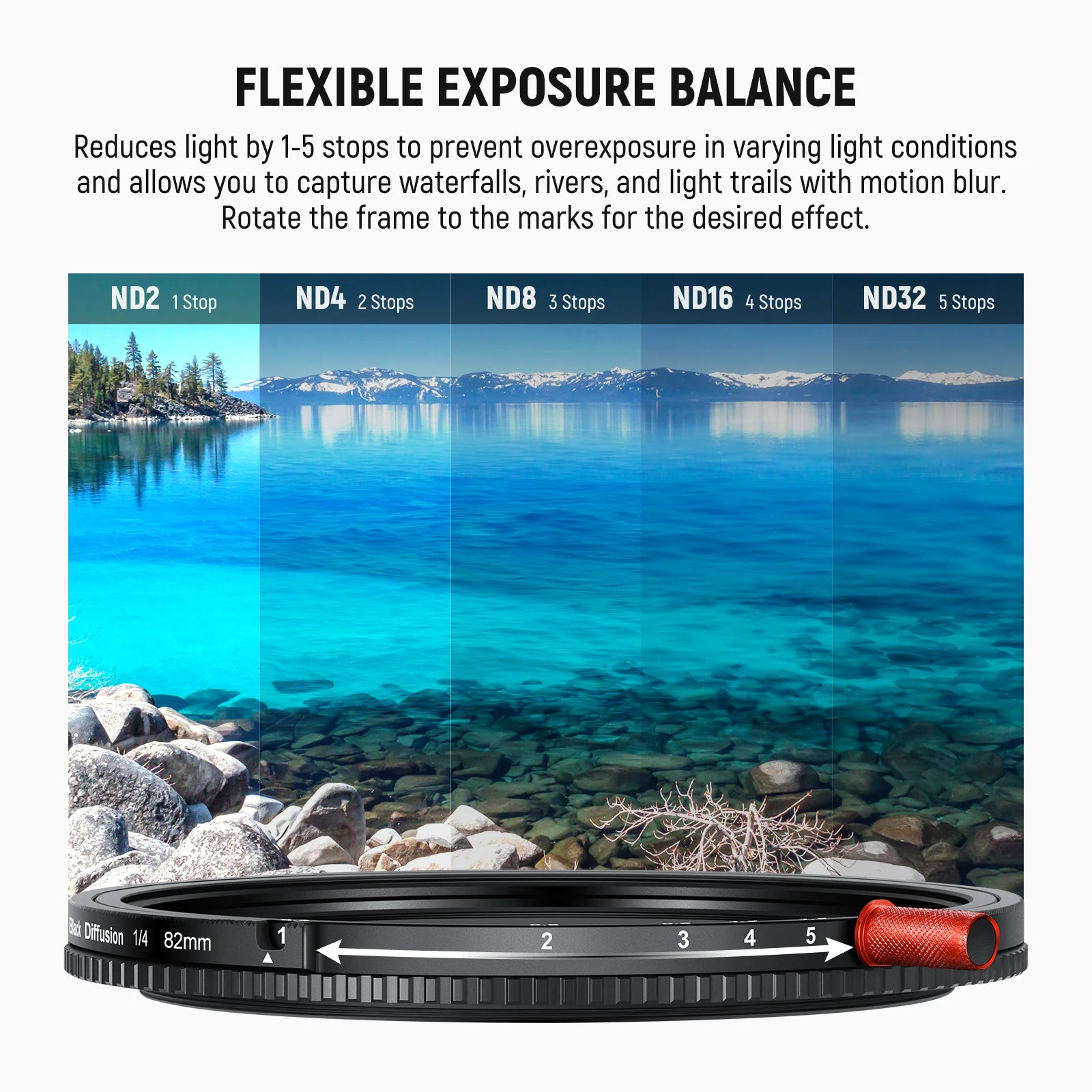 NEEWER 3 In 1 CPL/Black Diffusion/Variable ND2-32 Filter - Image 4