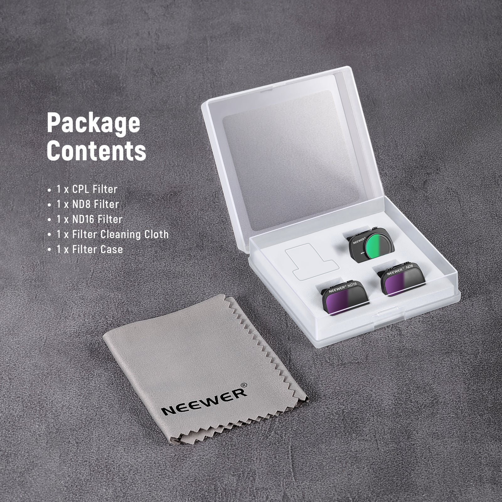 NEEWER 3-Pack ND Filter Set compatible with DJI Mavic Mini/Mini 2/Mini SE/Mini 2SE - Image 9