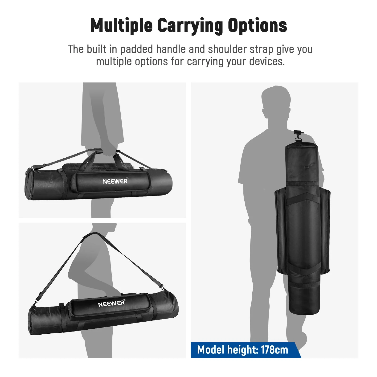 NEEWER 39.37"x7.08"x7.08" Tripod Carrying Case - Image 7