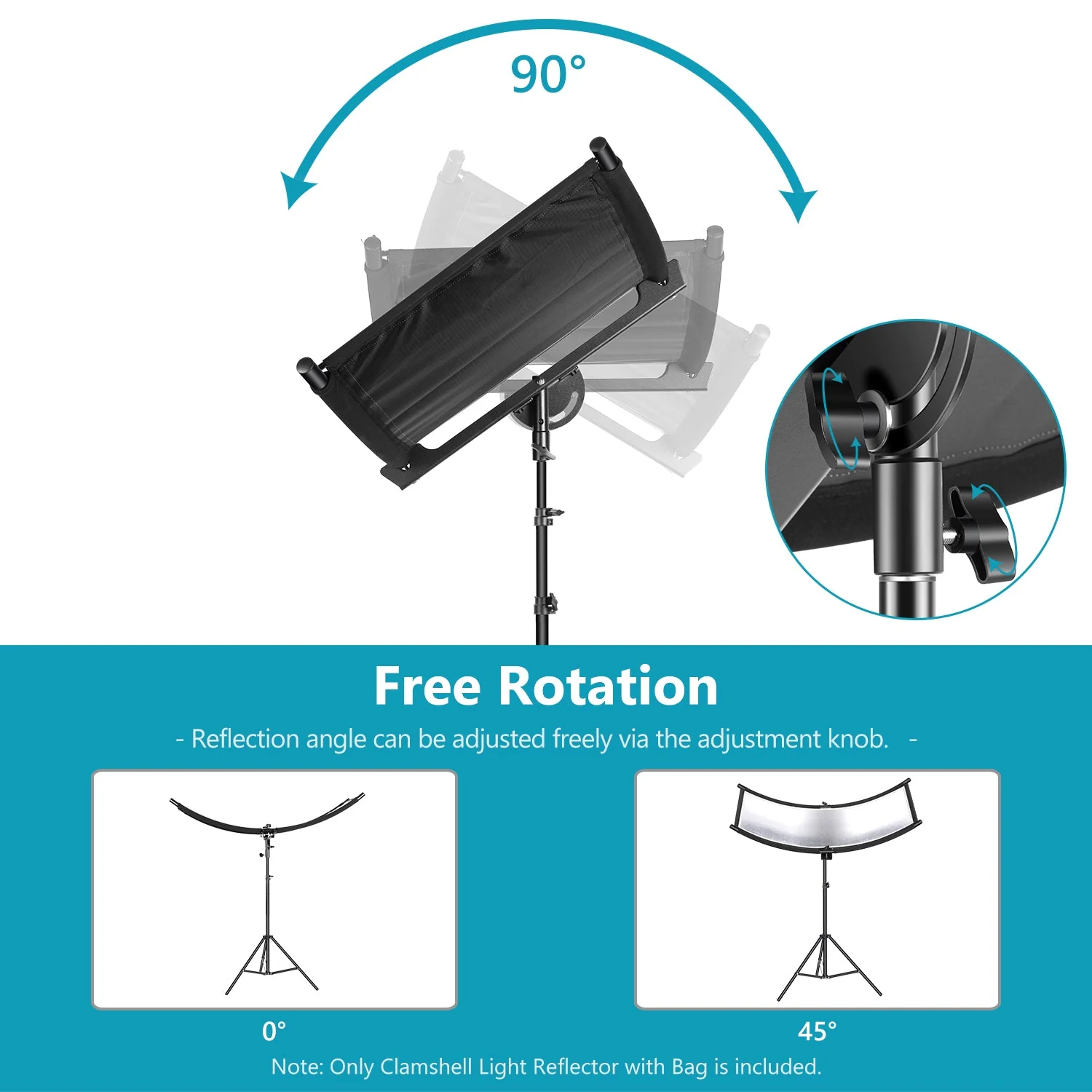 NEEWER 39×18” / 100 x 45cm Clamshell Light Reflector Diffuser - Image 5