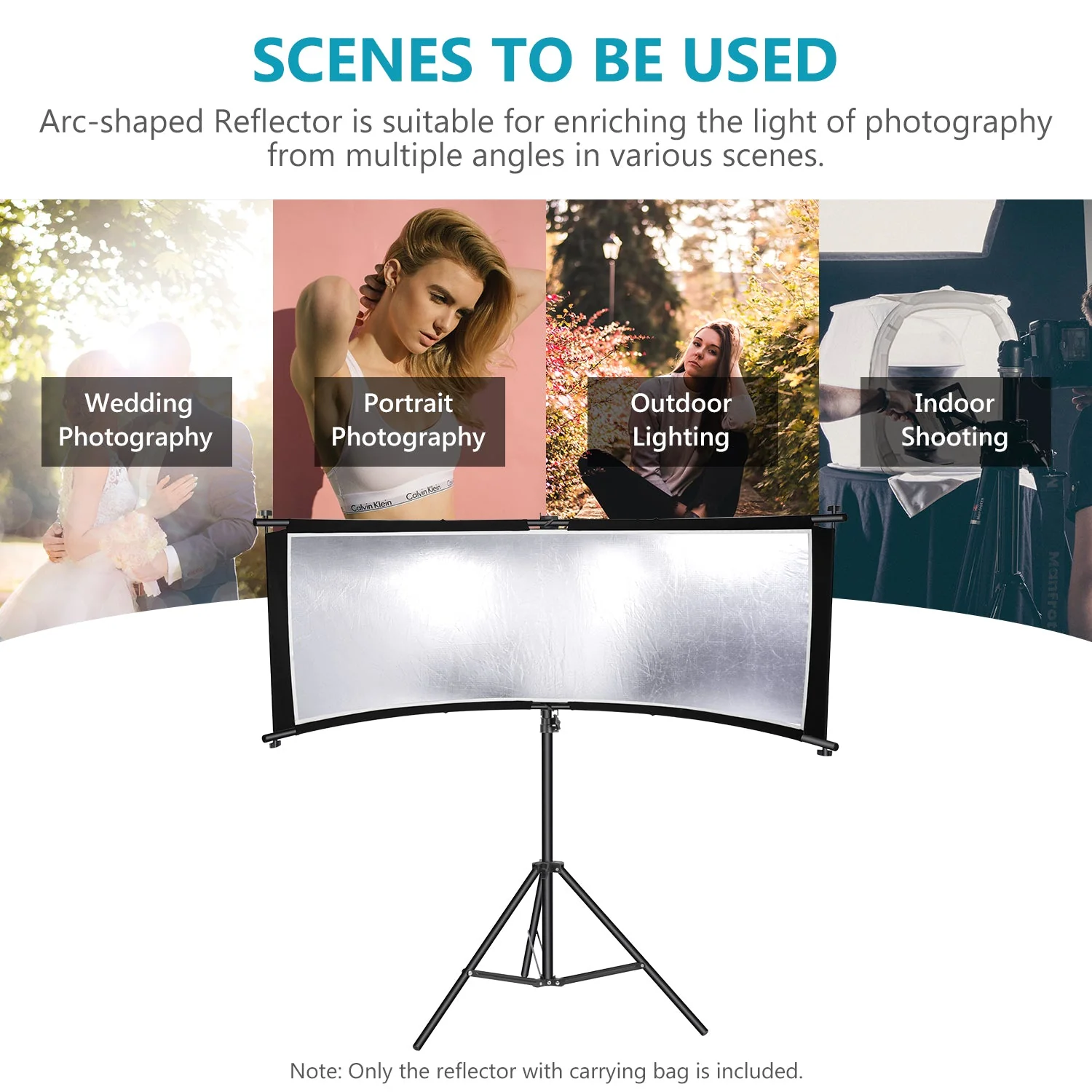 NEEWER 39×18” / 100 x 45cm Clamshell Light Reflector Diffuser - Image 8