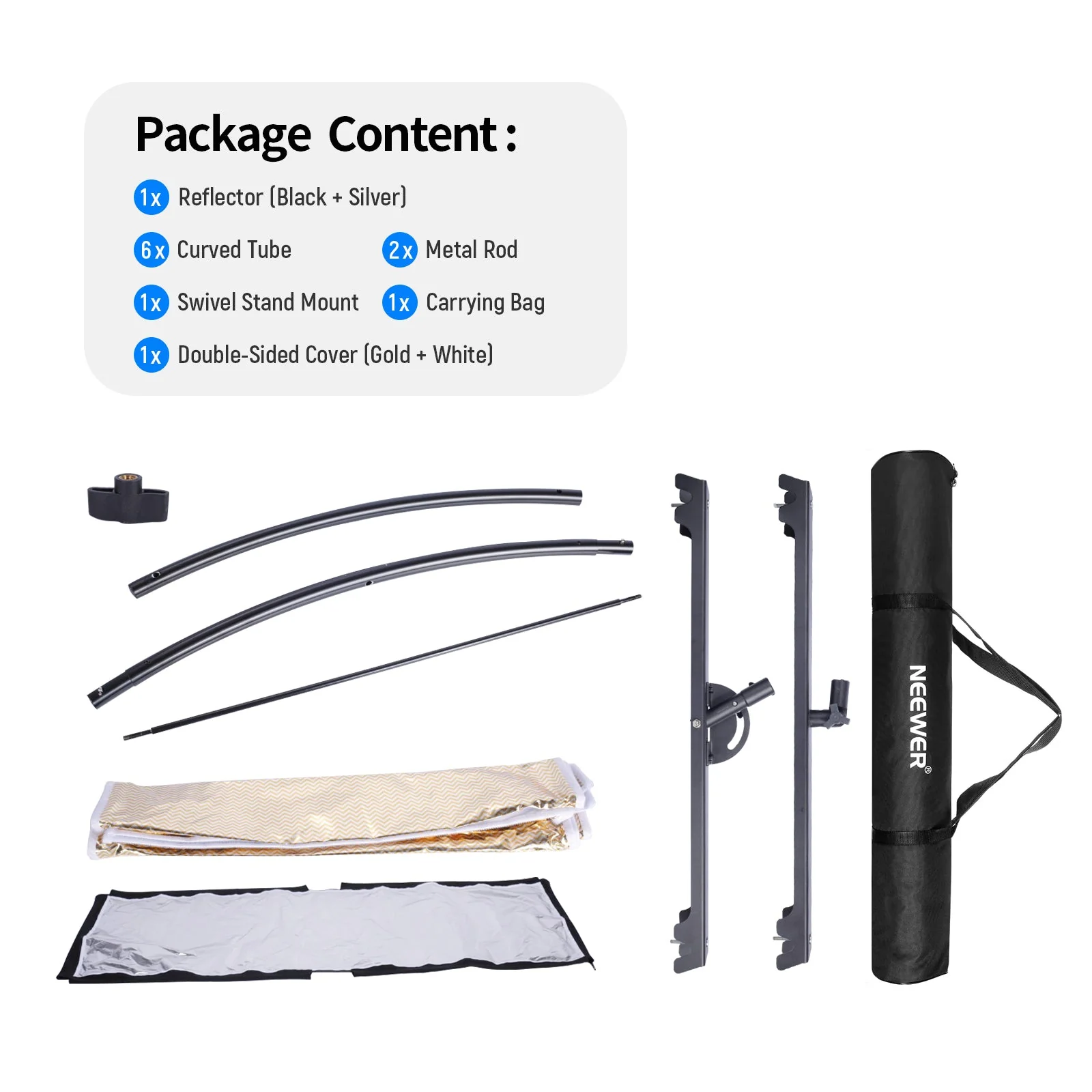 NEEWER 39×18” / 100 x 45cm Clamshell Light Reflector Diffuser - Image 9