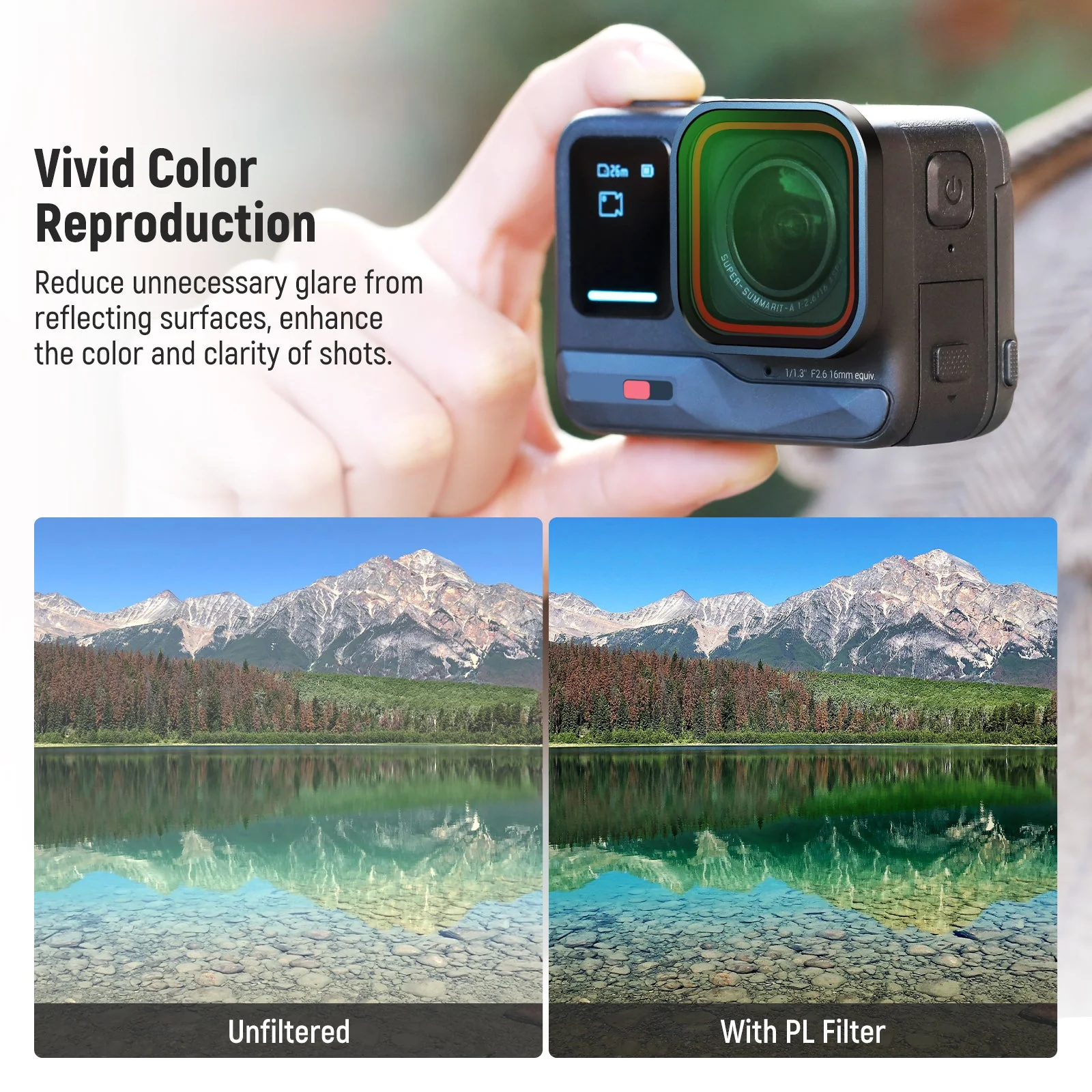NEEWER 4 Pack ND & CPL Filter Set compatible with insta360 Ace Pro - Image 3