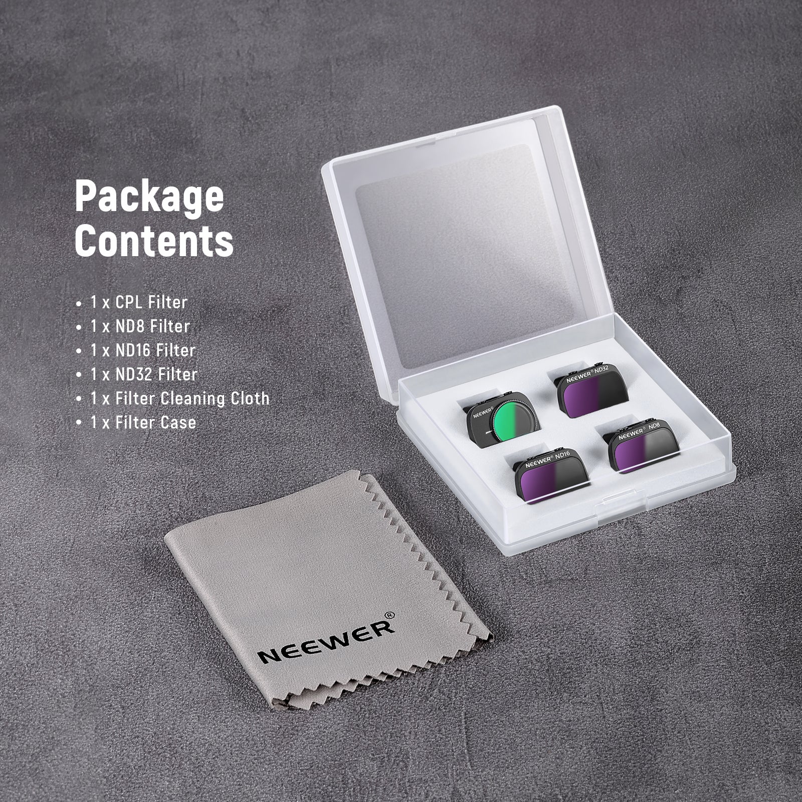 NEEWER 4-Pack ND Filter Set Compatible with DJI Mavic Mini/Mini 2/Mini SE/Mini 2SE - Image 9