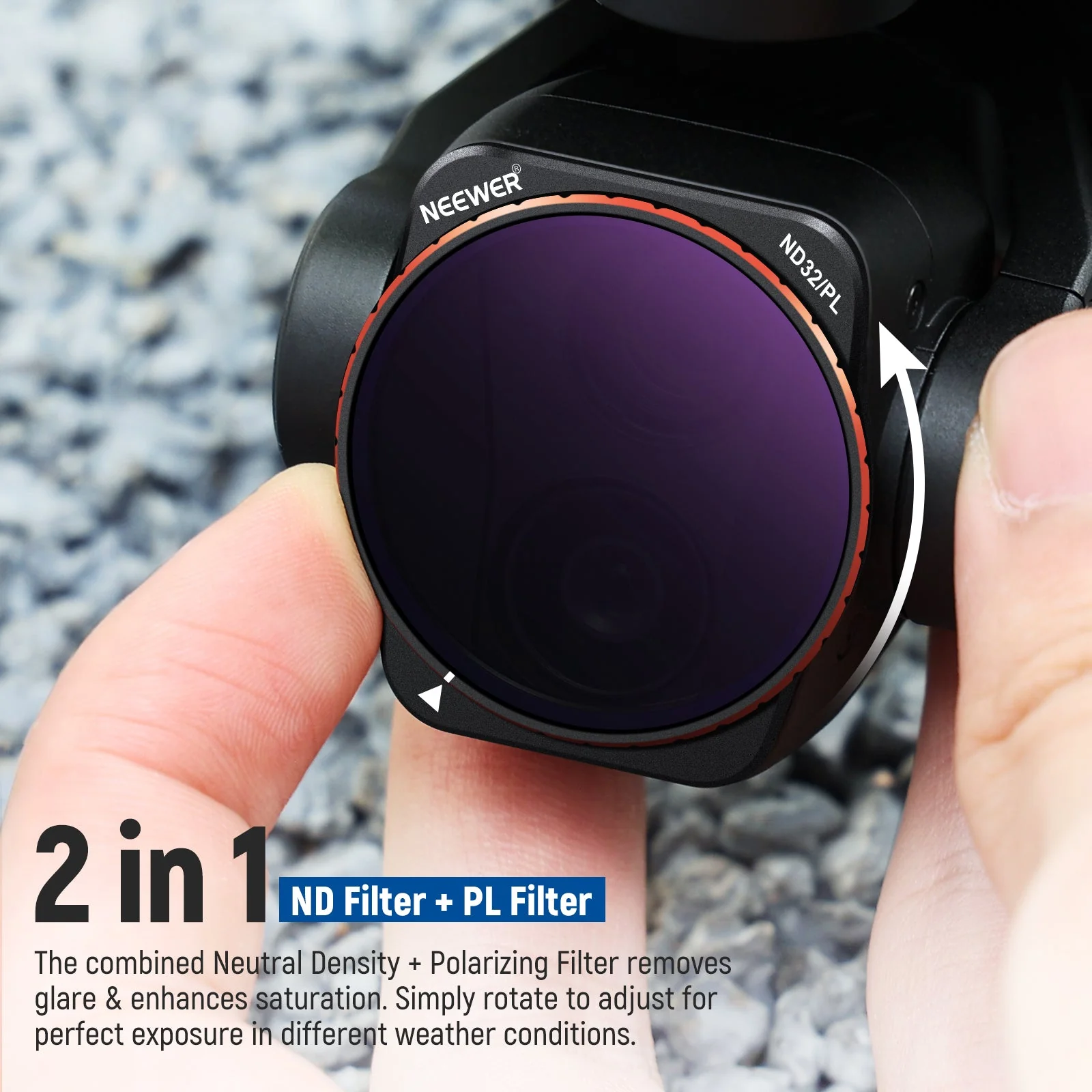 NEEWER 4 Pack ND/PL Filters Set for DJI Air 3 - Image 3