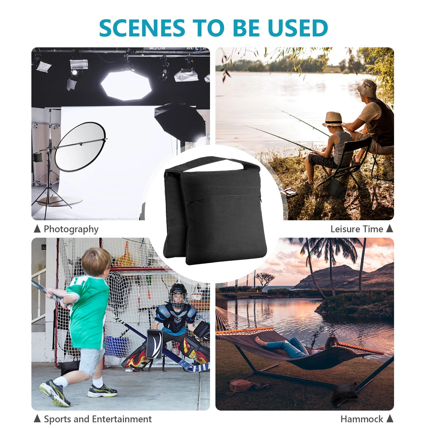 NEEWER 4-Pack Photography Sandbag - Image 7