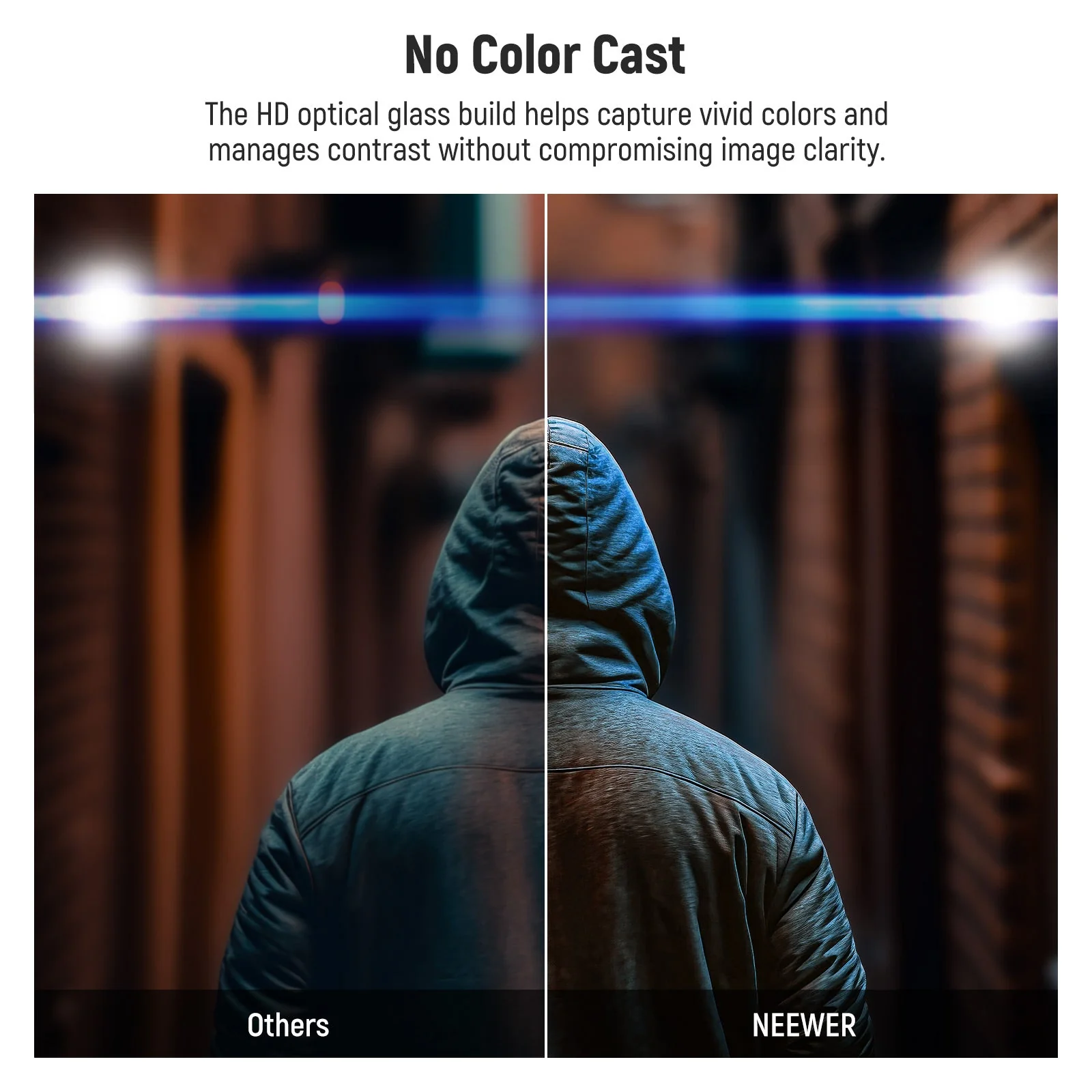 NEEWER 4"x5.65" Blue Streak Effect Square Filter - Image 4