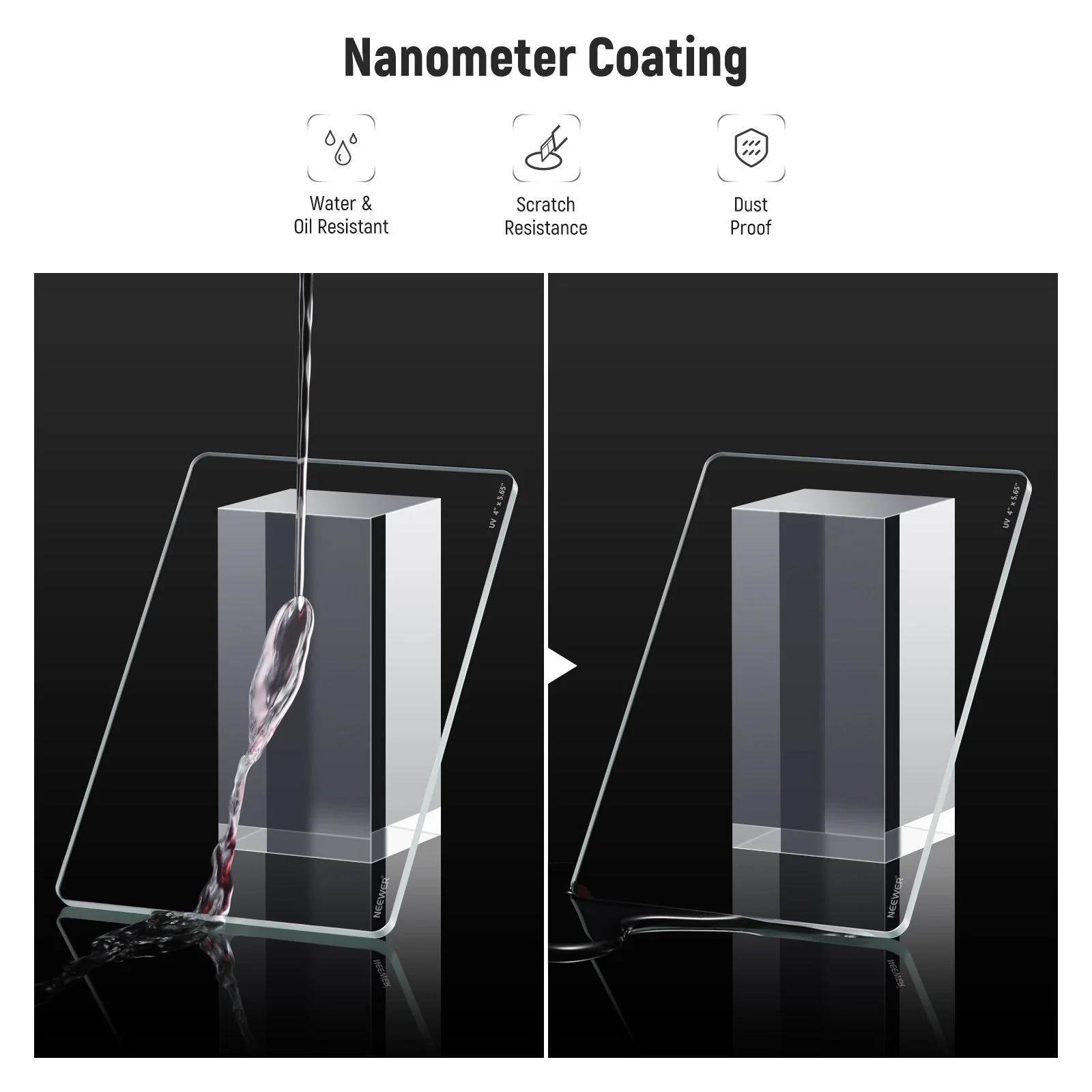 NEEWER 4"x5.65" Square UV Filter - Image 7