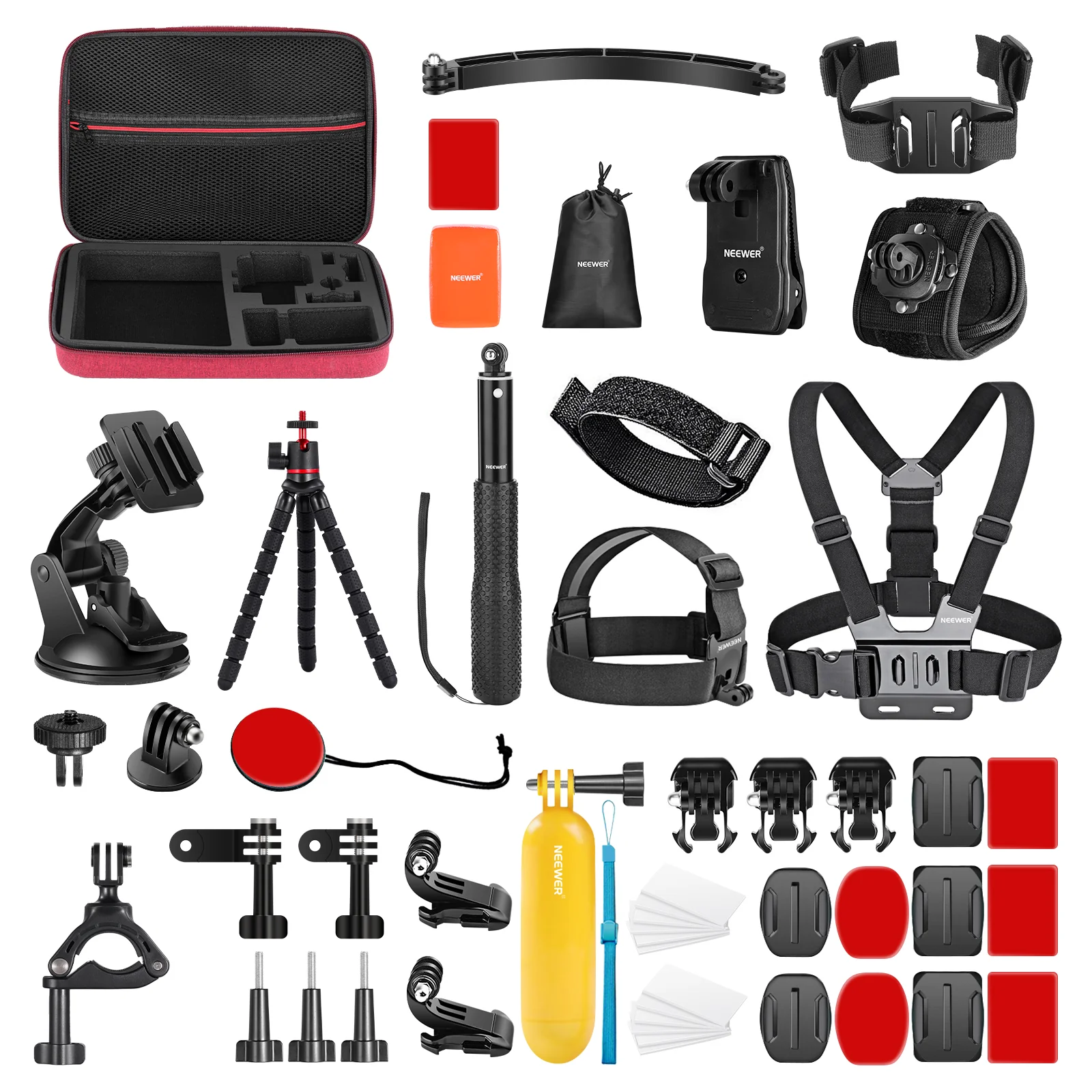 NEEWER 50 in 1 Action Camera Accessory Kit - Image 7