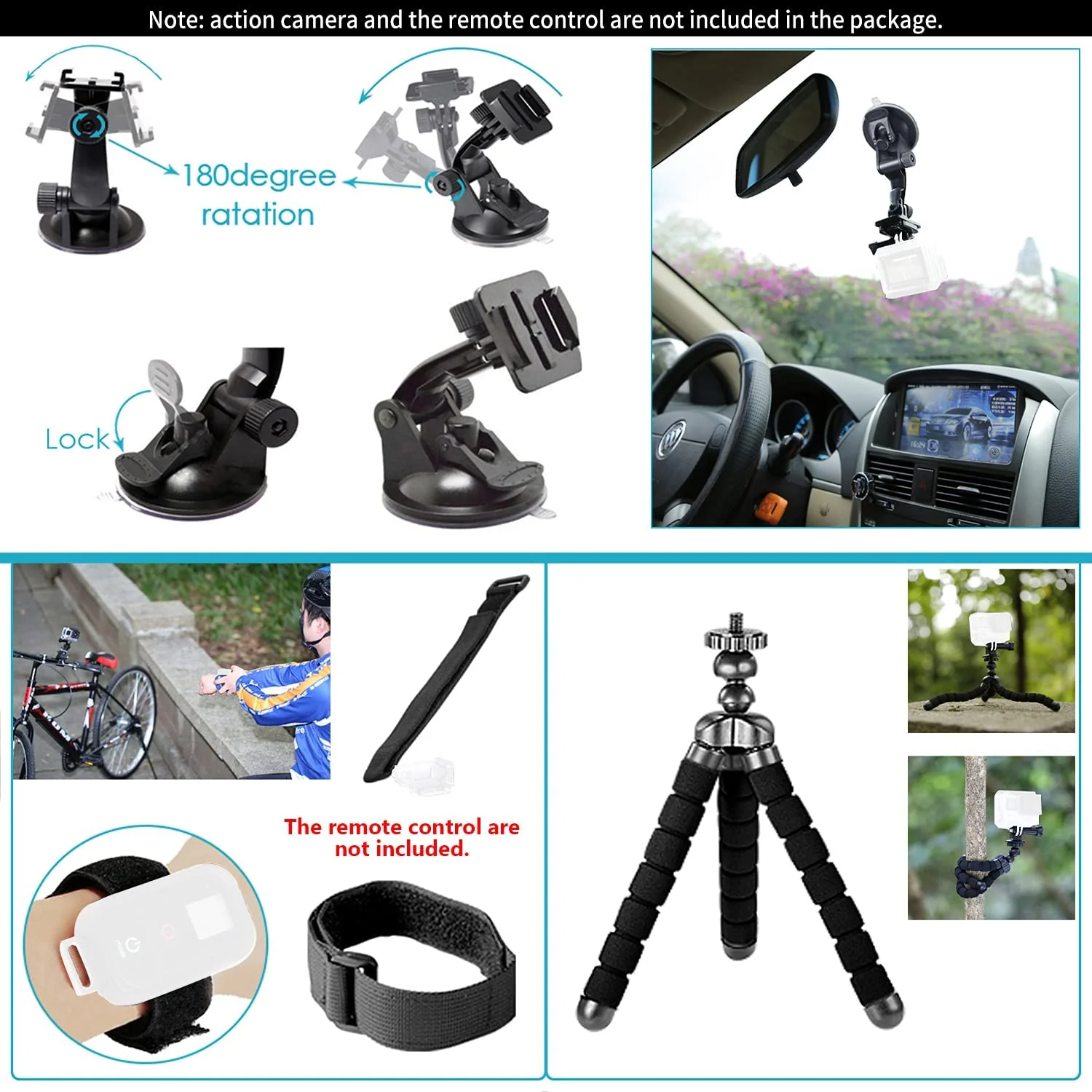 NEEWER 50-In-1 Action Camera Accessory Kit - Image 6