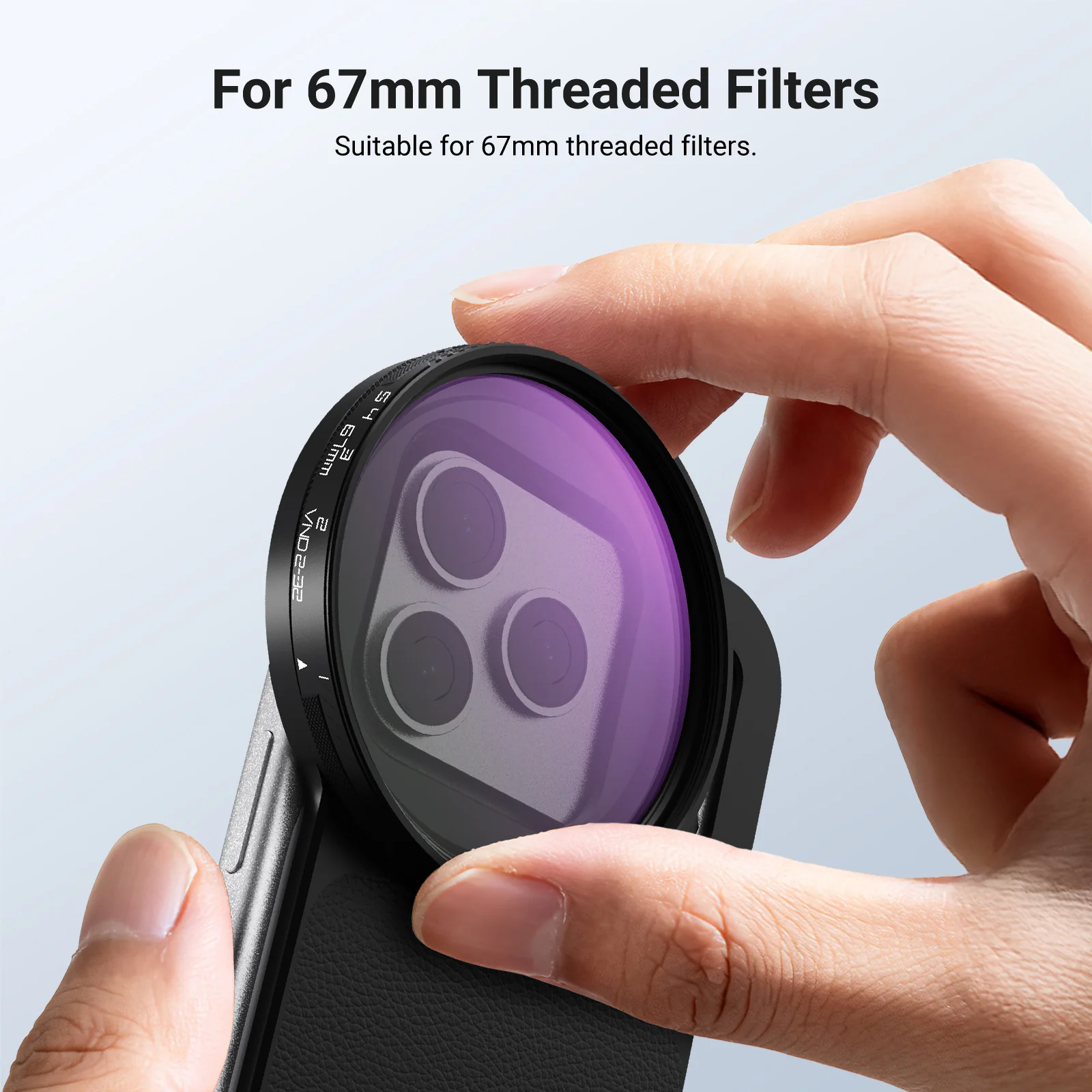 NEEWER FH-07 Magnetic Filter Backplate Kit For iPhone Standard & Pro Versions - Image 5