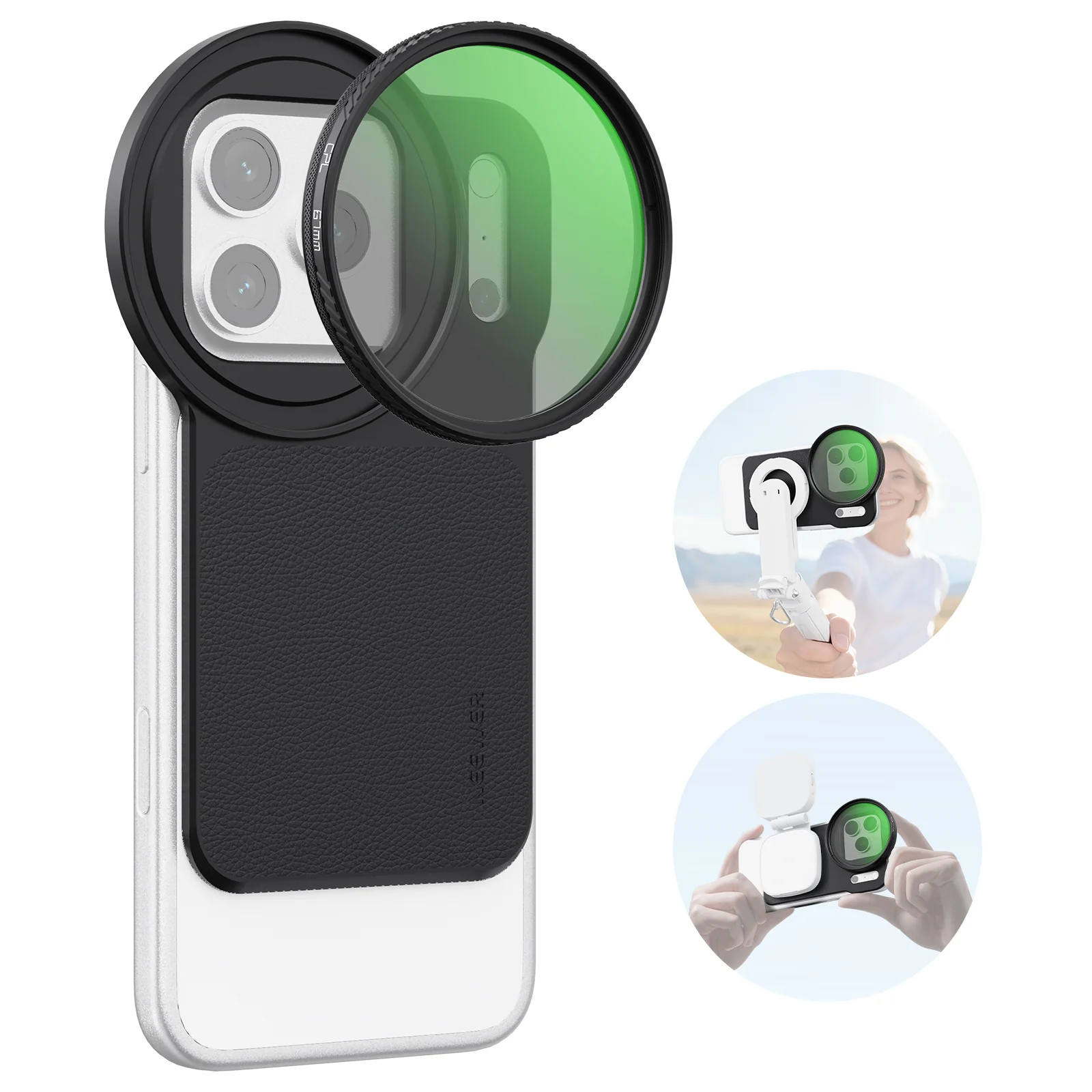 NEEWER FH-05 6.9" Magnetic Filter Backplate Kit For iPhone Pro Max & Plus Versions