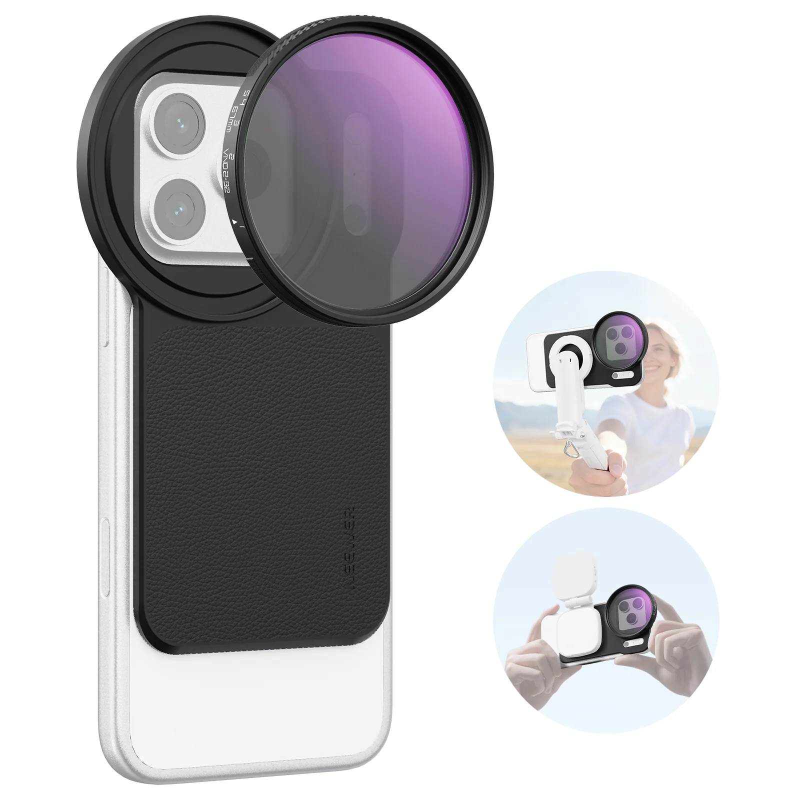 NEEWER FH-05 6.9" Magnetic Filter Backplate Kit For iPhone Pro Max & Plus Versions - Image 10