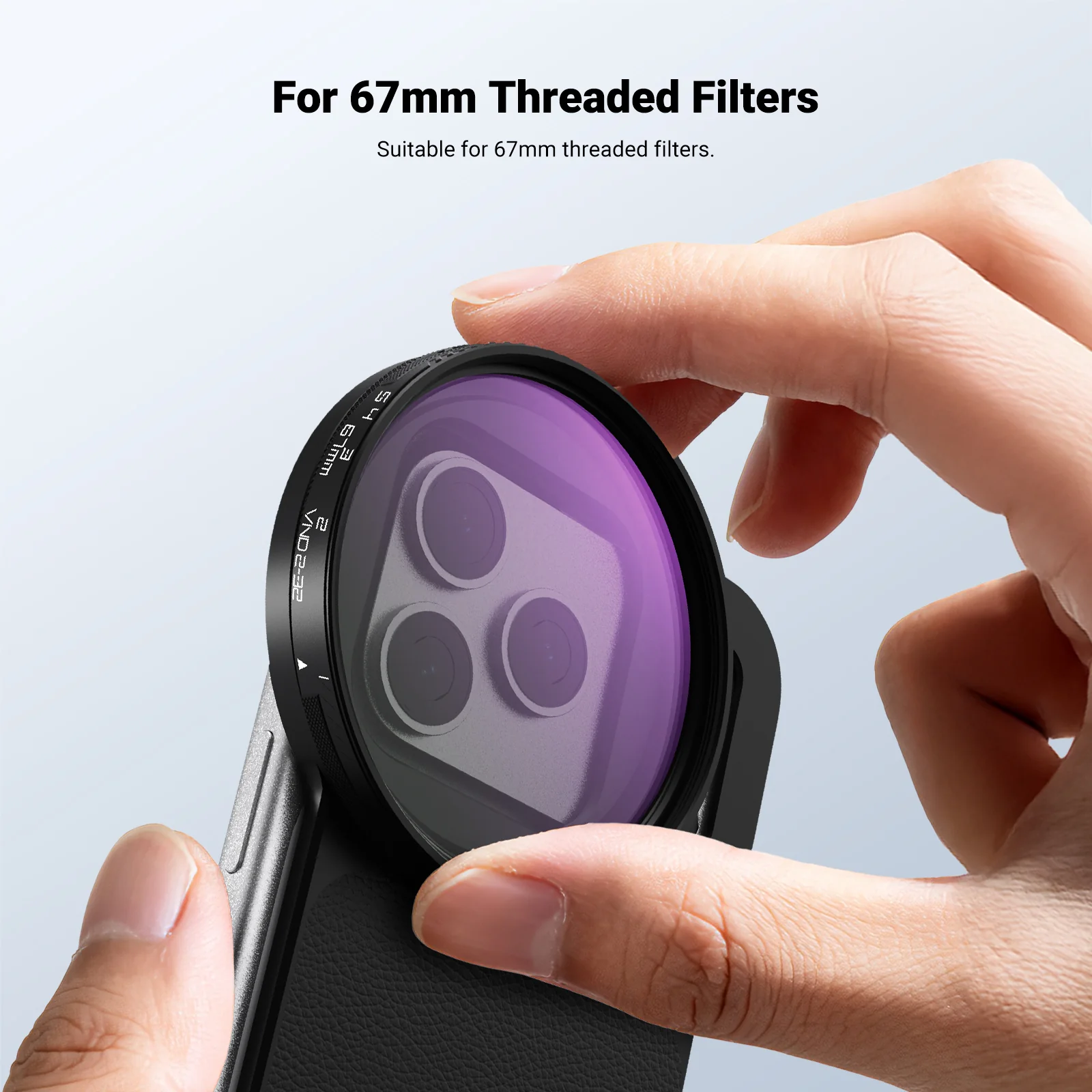 NEEWER FH-05 6.9" Magnetic Filter Backplate Kit For iPhone Pro Max & Plus Versions - Image 14