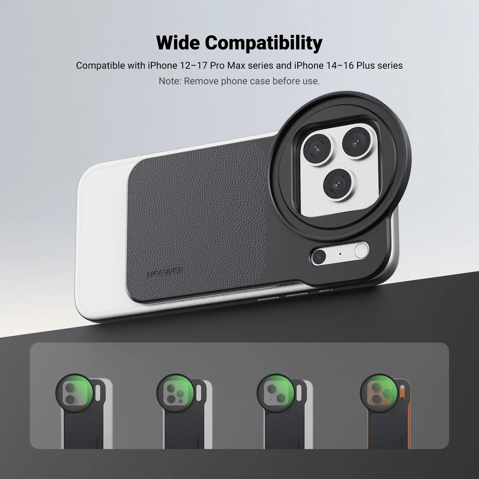 NEEWER FH-05 6.9" Magnetic Filter Backplate Kit For iPhone Pro Max & Plus Versions - Image 2
