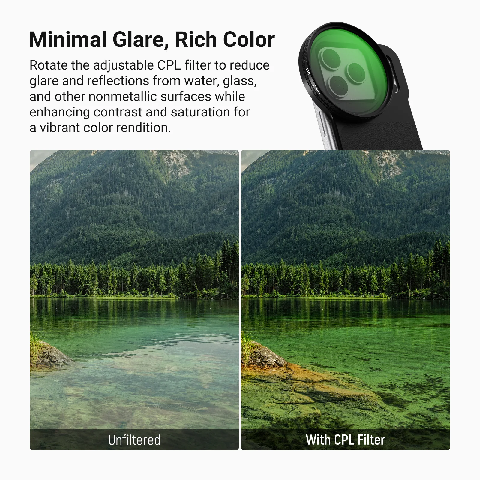 NEEWER FH-05 6.9" Magnetic Filter Backplate Kit For iPhone Pro Max & Plus Versions - Image 6