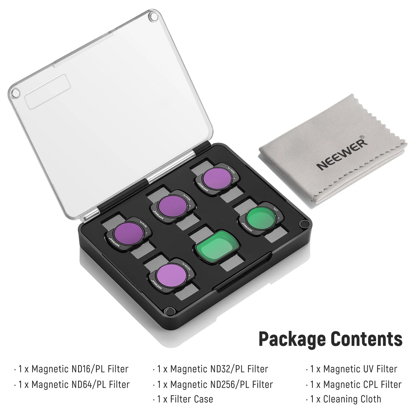 NEEWER 6 Pack Magnetic ND UV CPL Filters Set for DJI Pocket 3 / Pocket 4 - Image 9