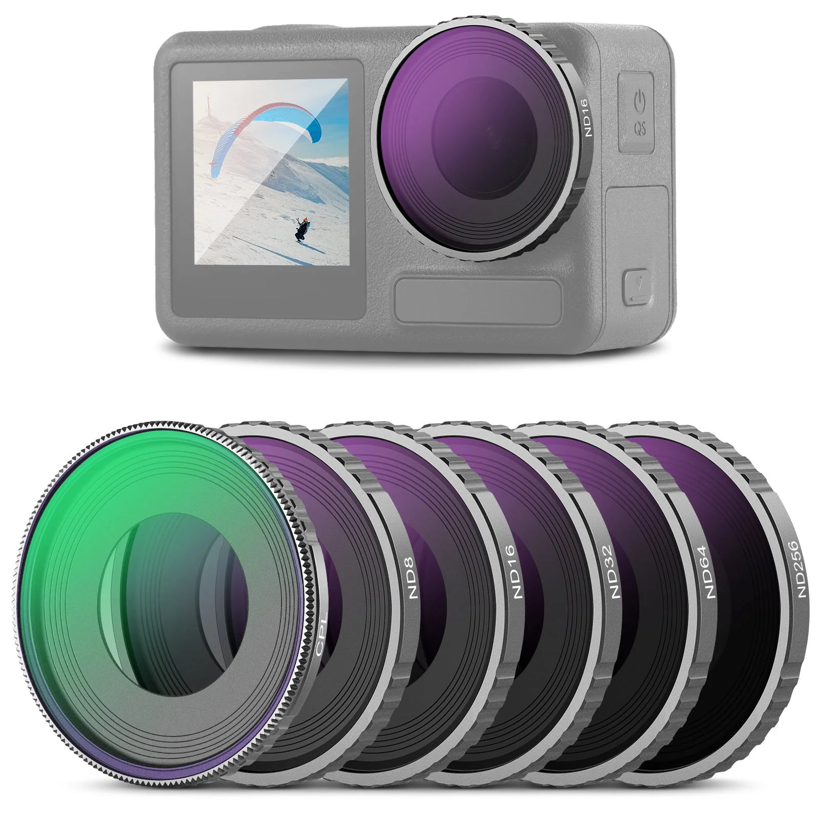 NEEWER FL-A13 6-Pack CPL & ND Filter Set for DJI Osmo Action 5 Pro/4 - Image 10