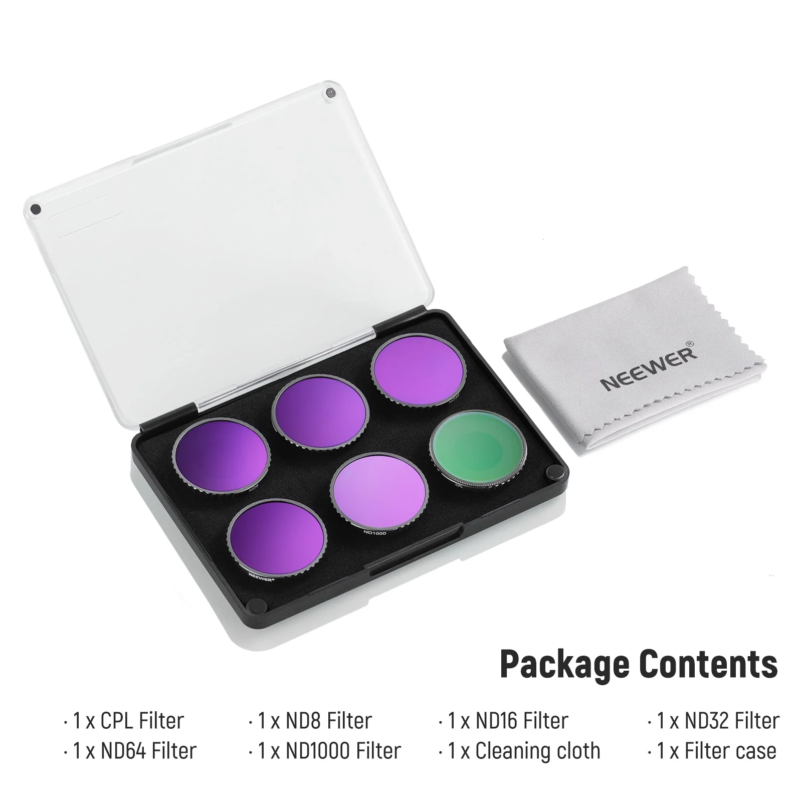 NEEWER FL-A13 6-Pack CPL & ND Filter Set for DJI Osmo Action 5 Pro/4 - Image 9