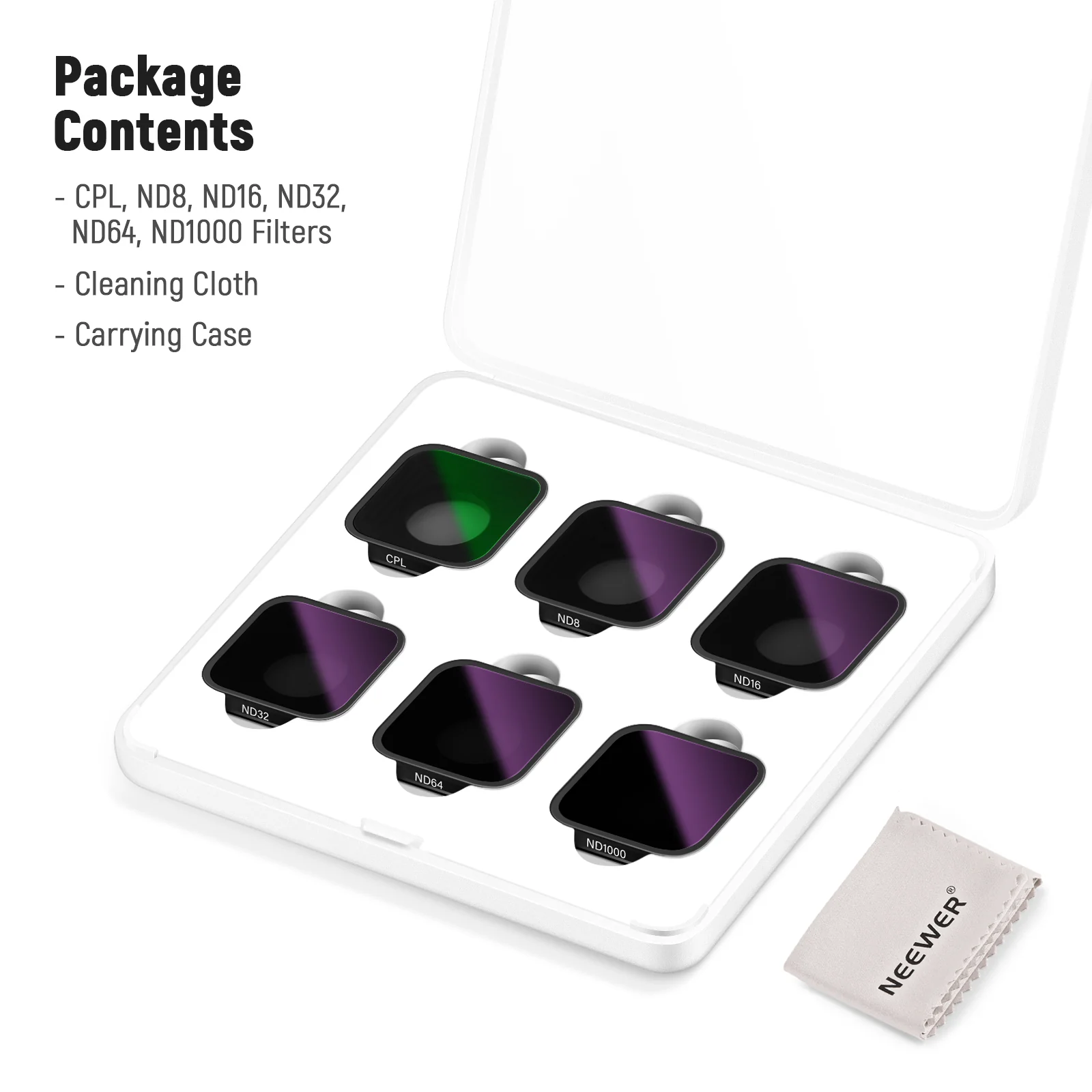 NEEWER 6 Pack ND Filter Set Compatible with GoPro Hero 13 12 11 10 9 - Image 7