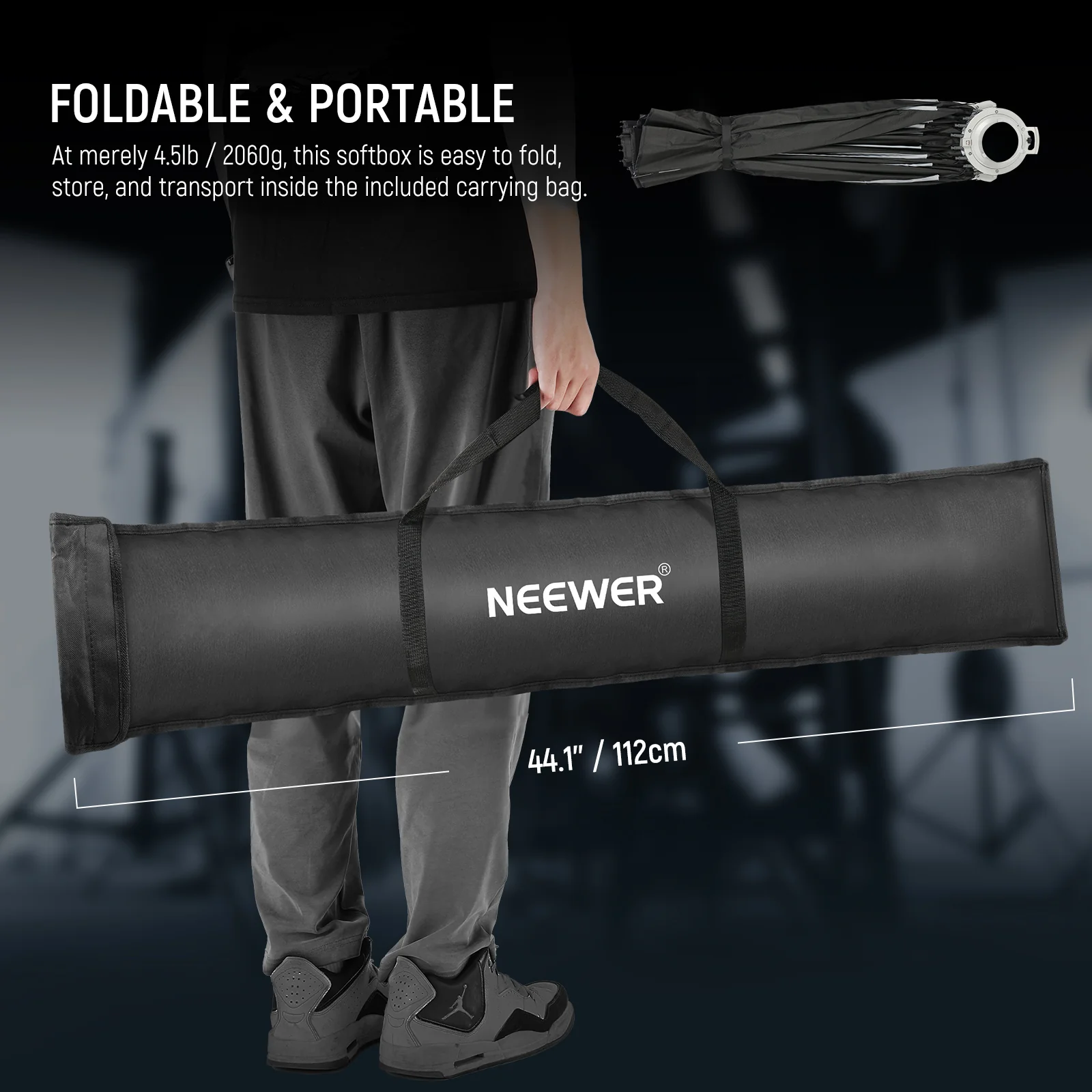 NEEWER NS71P 60cm/90cm/120cm Quick Release Parabolic Softbox - Image 26