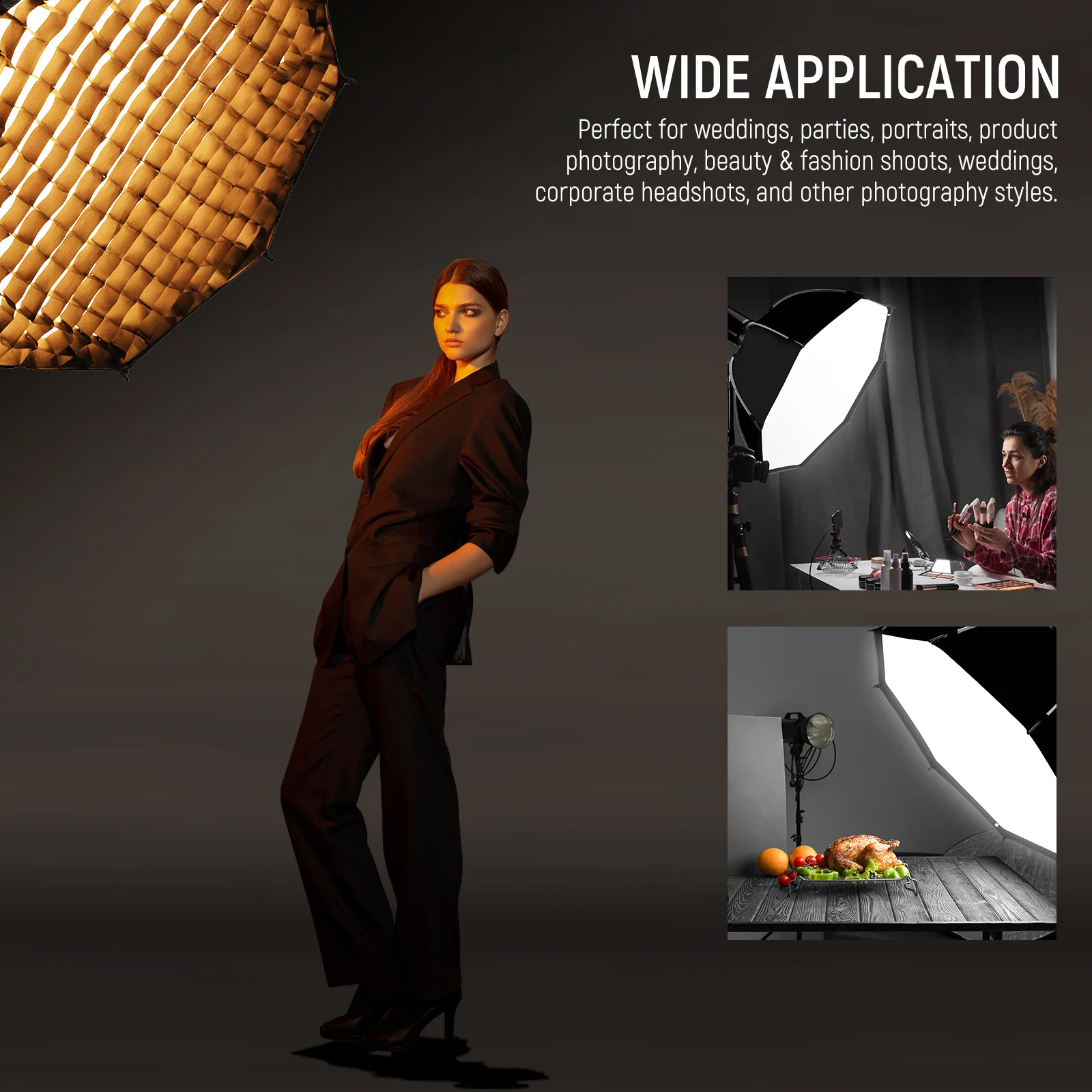 NEEWER 45cm/65cm/90cm Quick Release Octagonal Softbox - Image 16