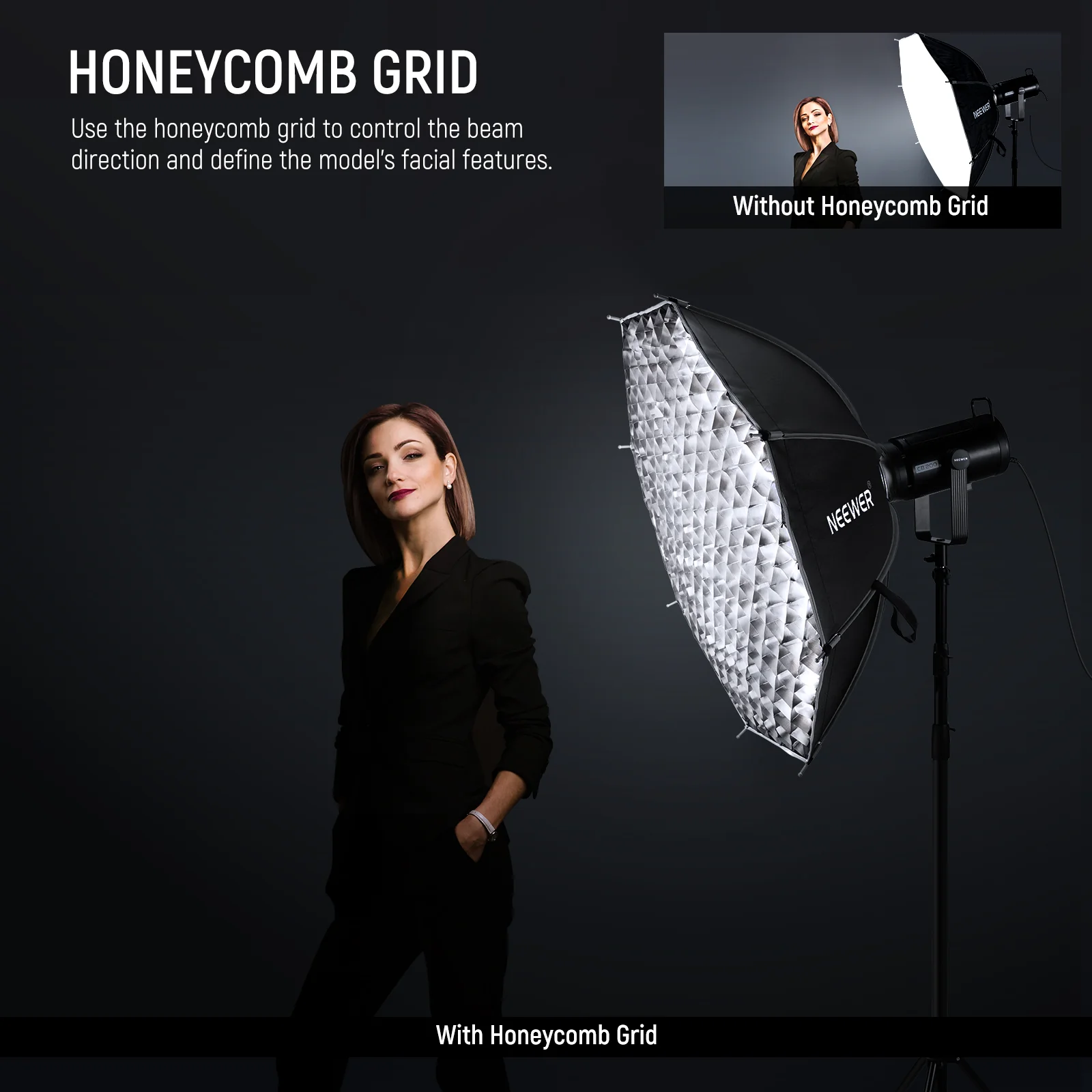 NEEWER 45cm/65cm/90cm Quick Release Octagonal Softbox - Image 18