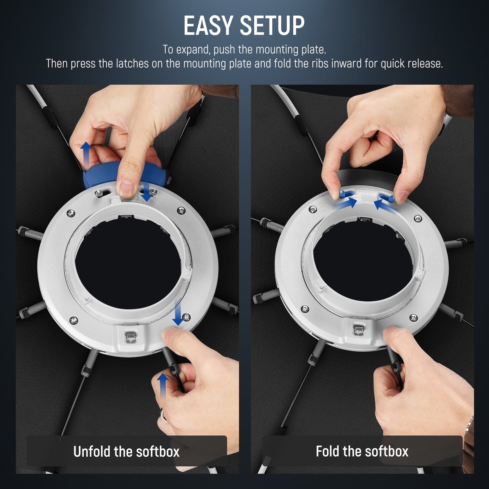 NEEWER 45cm/65cm/90cm Quick Release Octagonal Softbox - Image 27