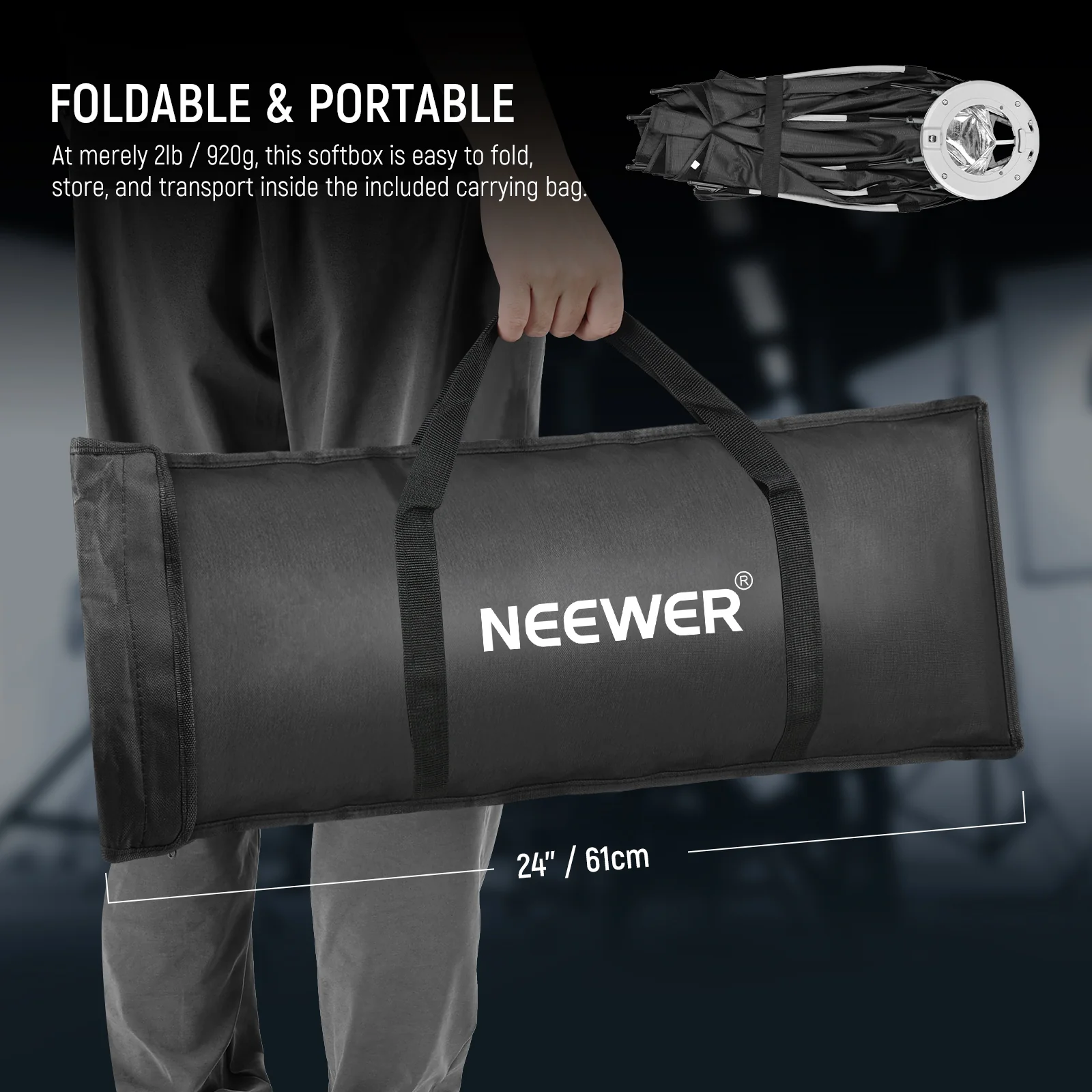 NEEWER 45cm/65cm/90cm Quick Release Octagonal Softbox - Image 7